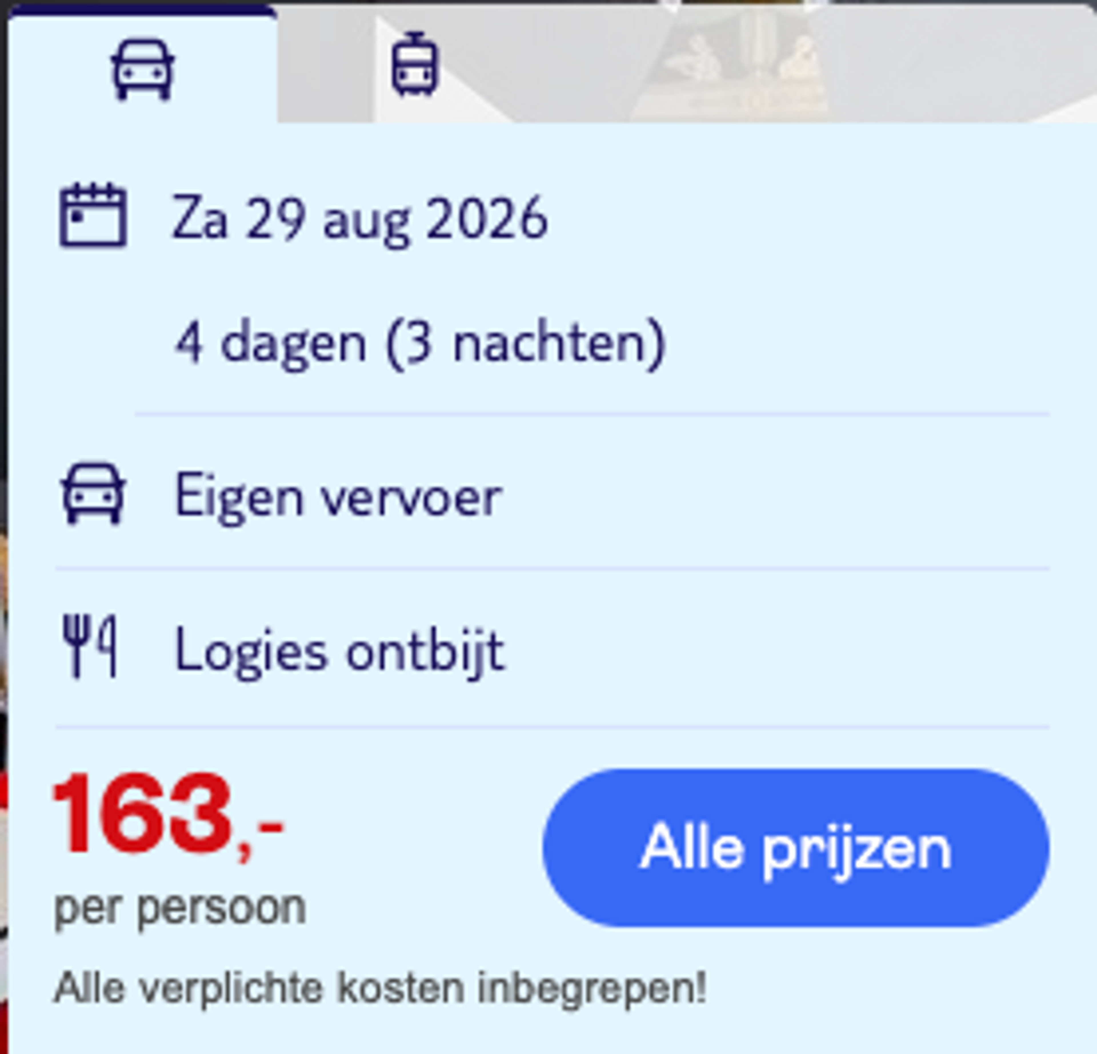 Boekingsvoorbeeld