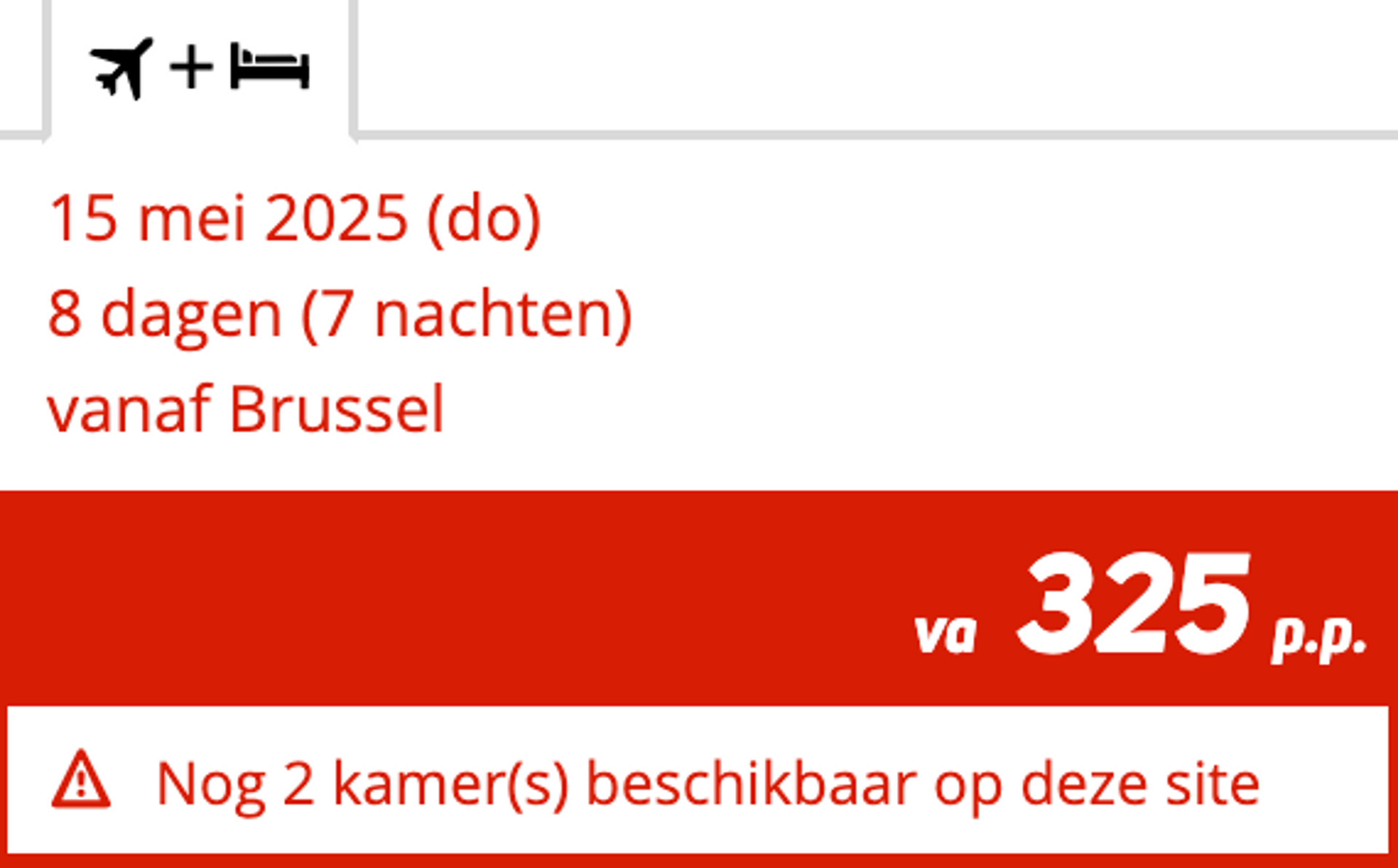 Boekingsvoorbeeld