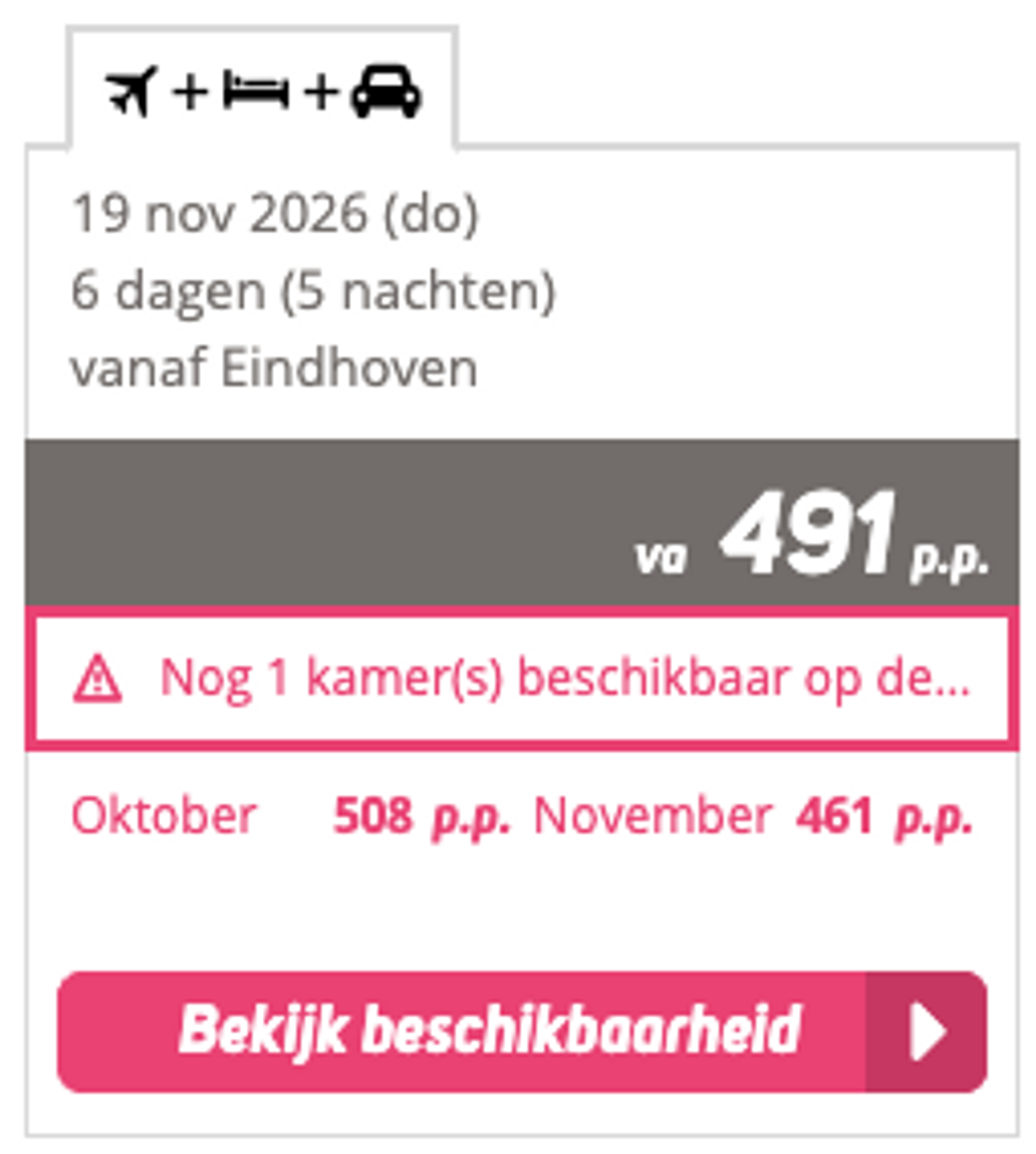 Boekingsvoorbeeld