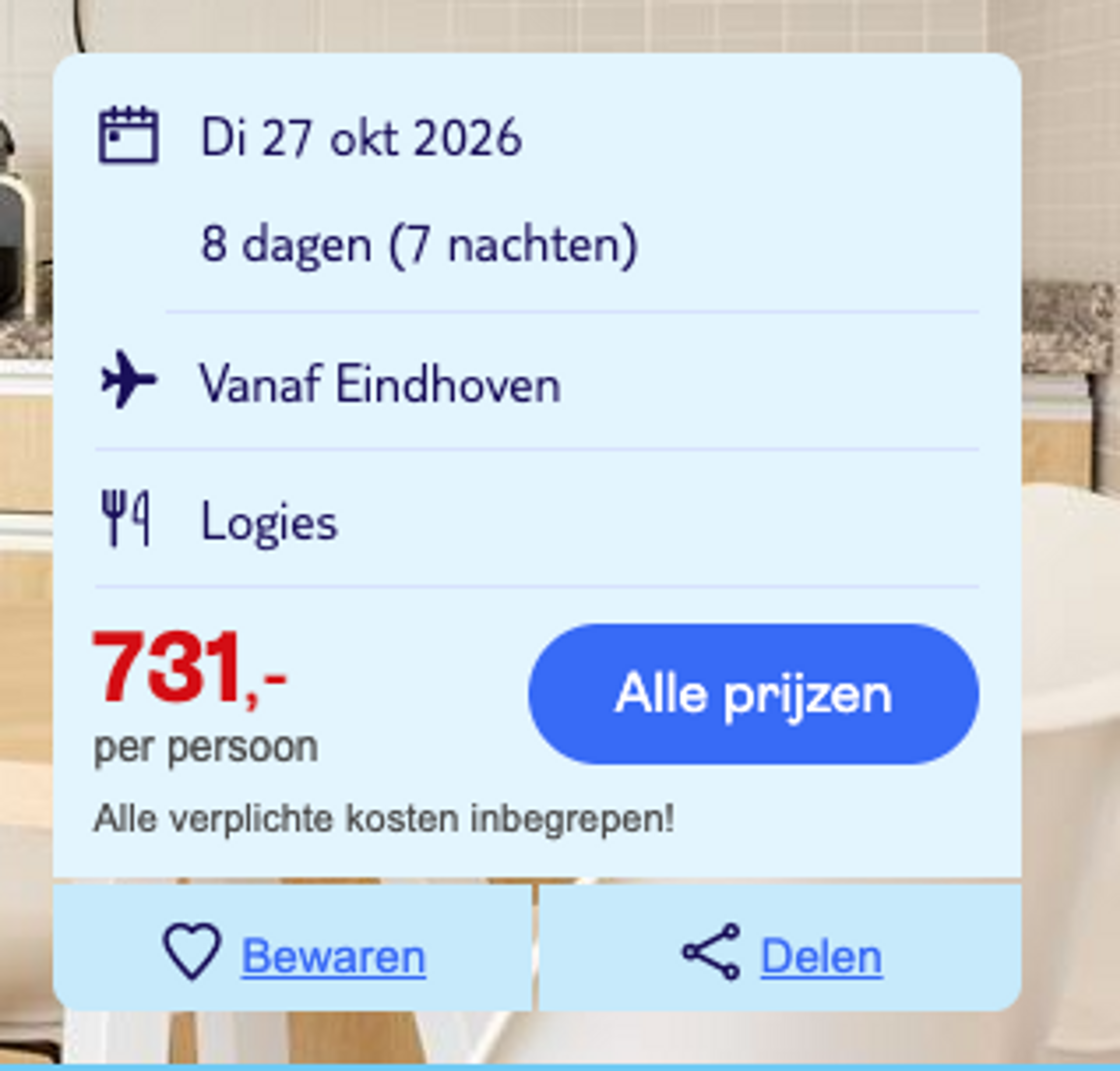 Boekingsvoorbeeld