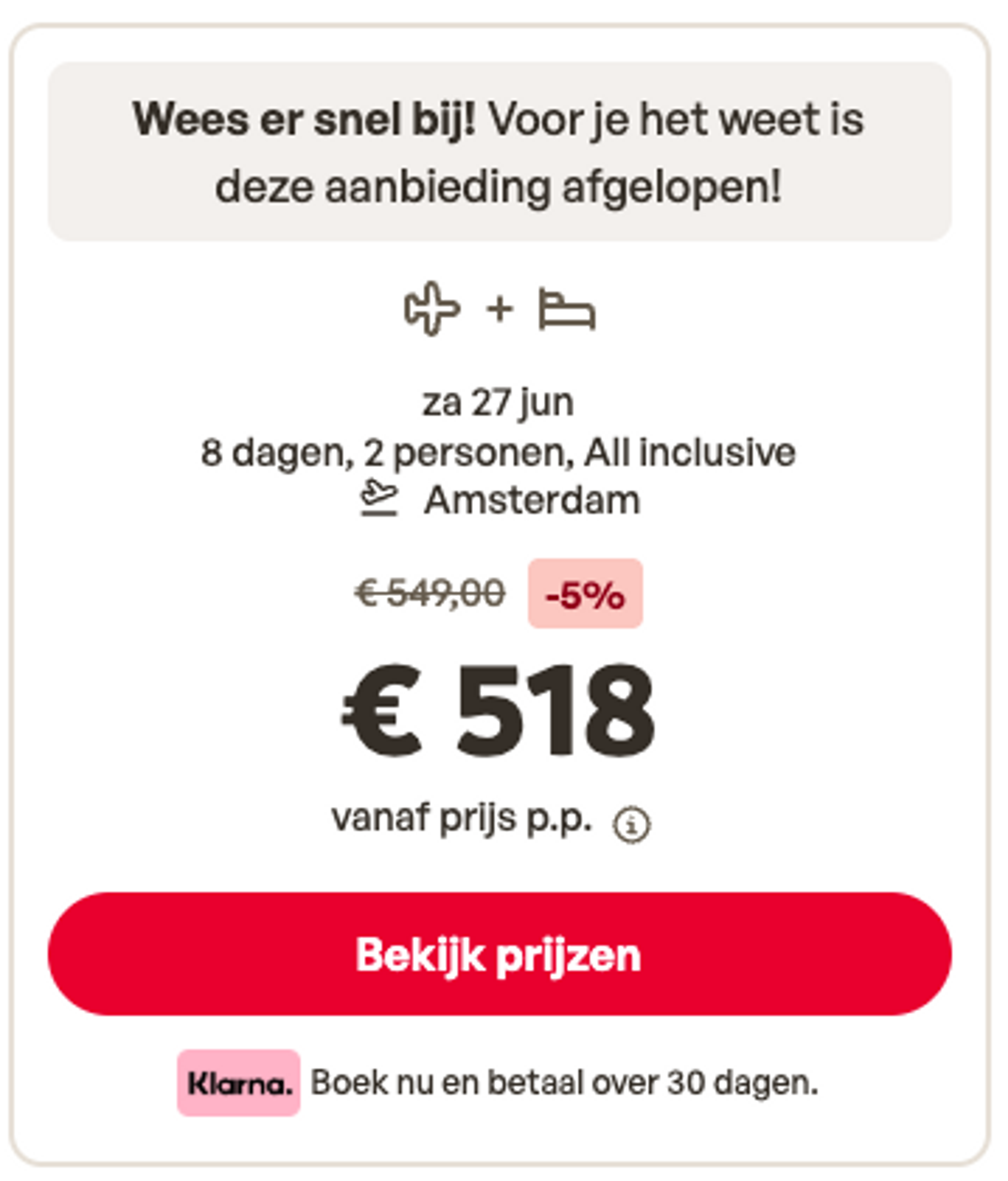 Boekingsvoorbeeld