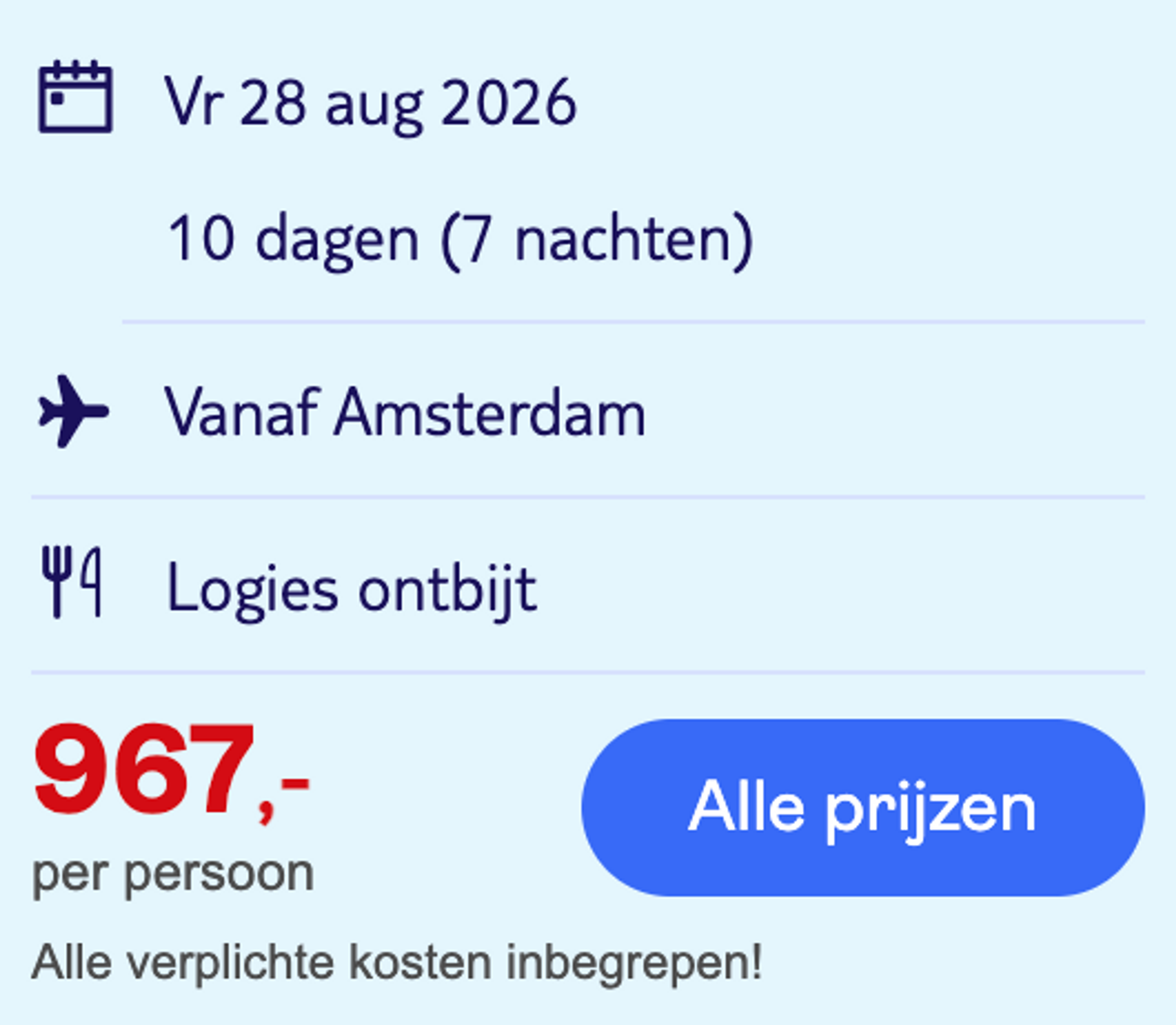 Boekingsvoorbeeld