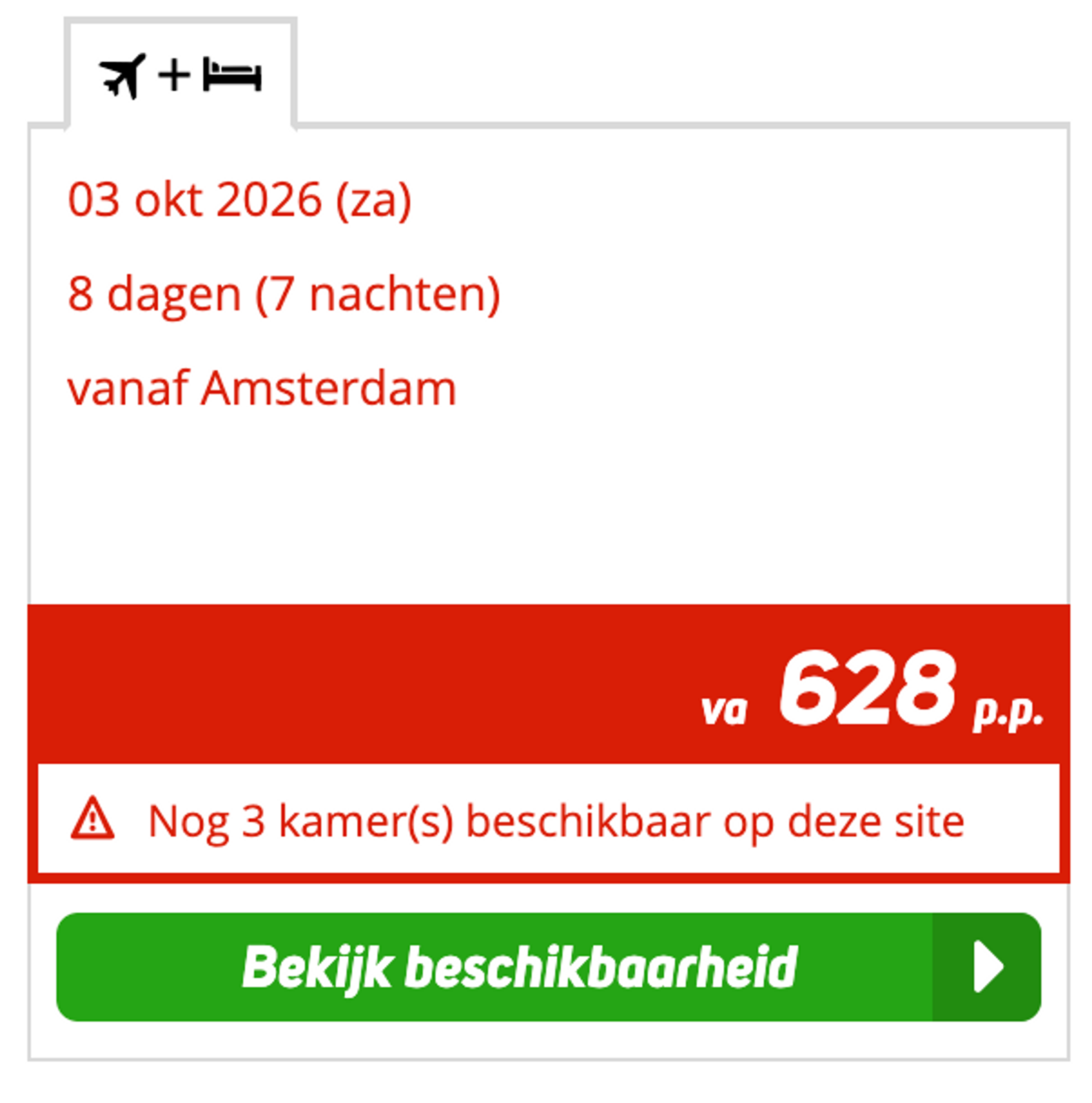 Boekingsvoorbeeld