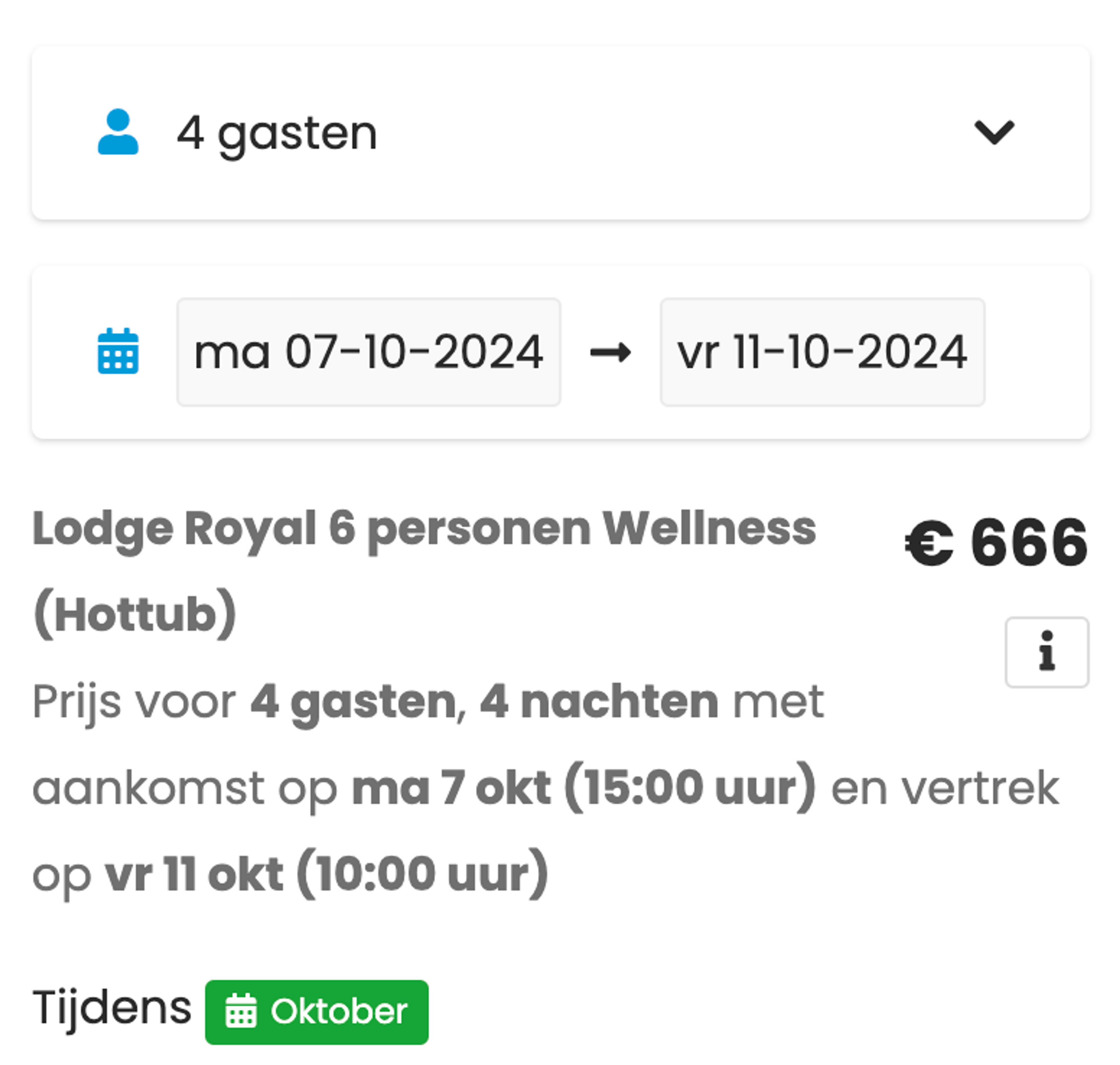 Boekingsvoorbeeld