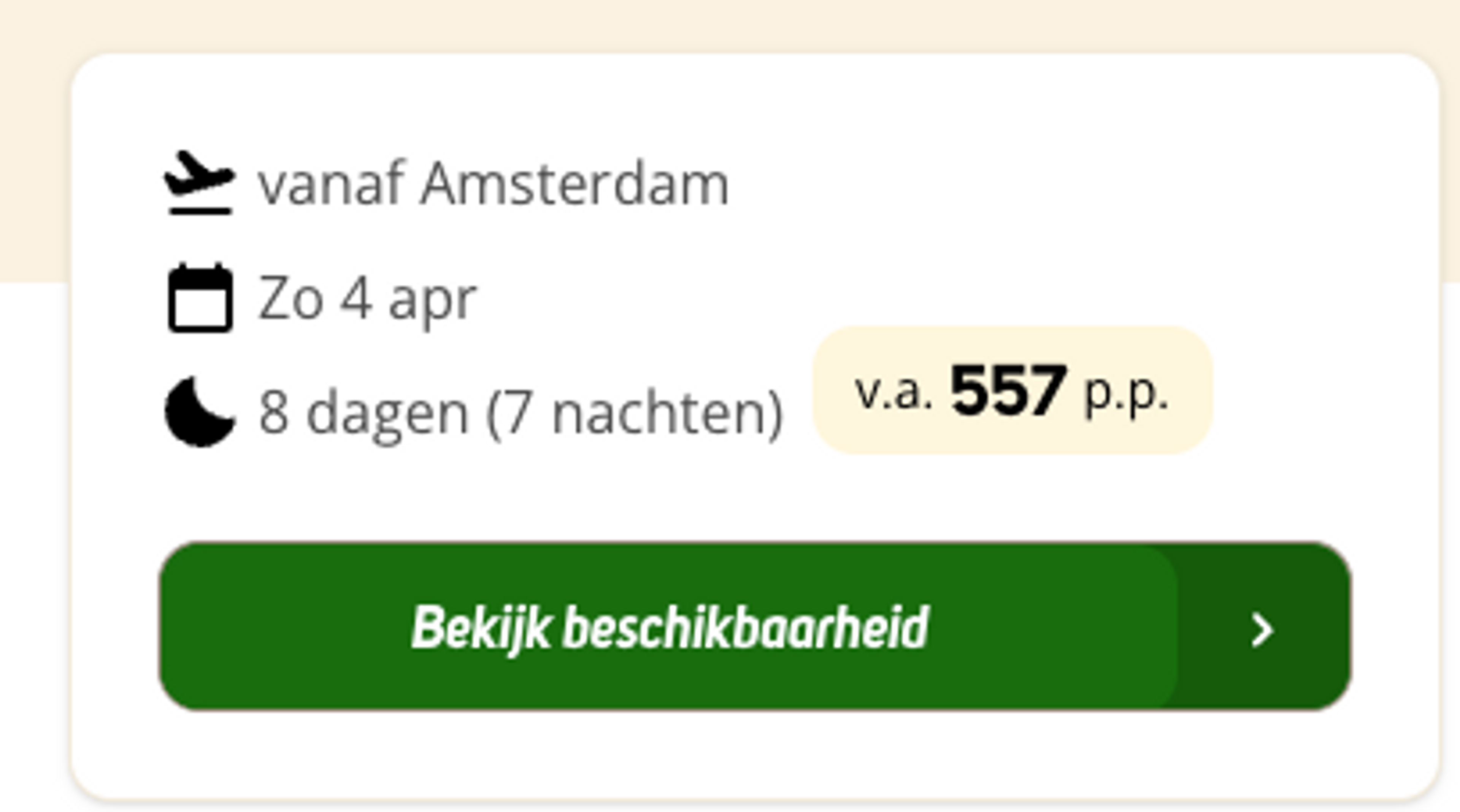 Boekingsvoorbeeld