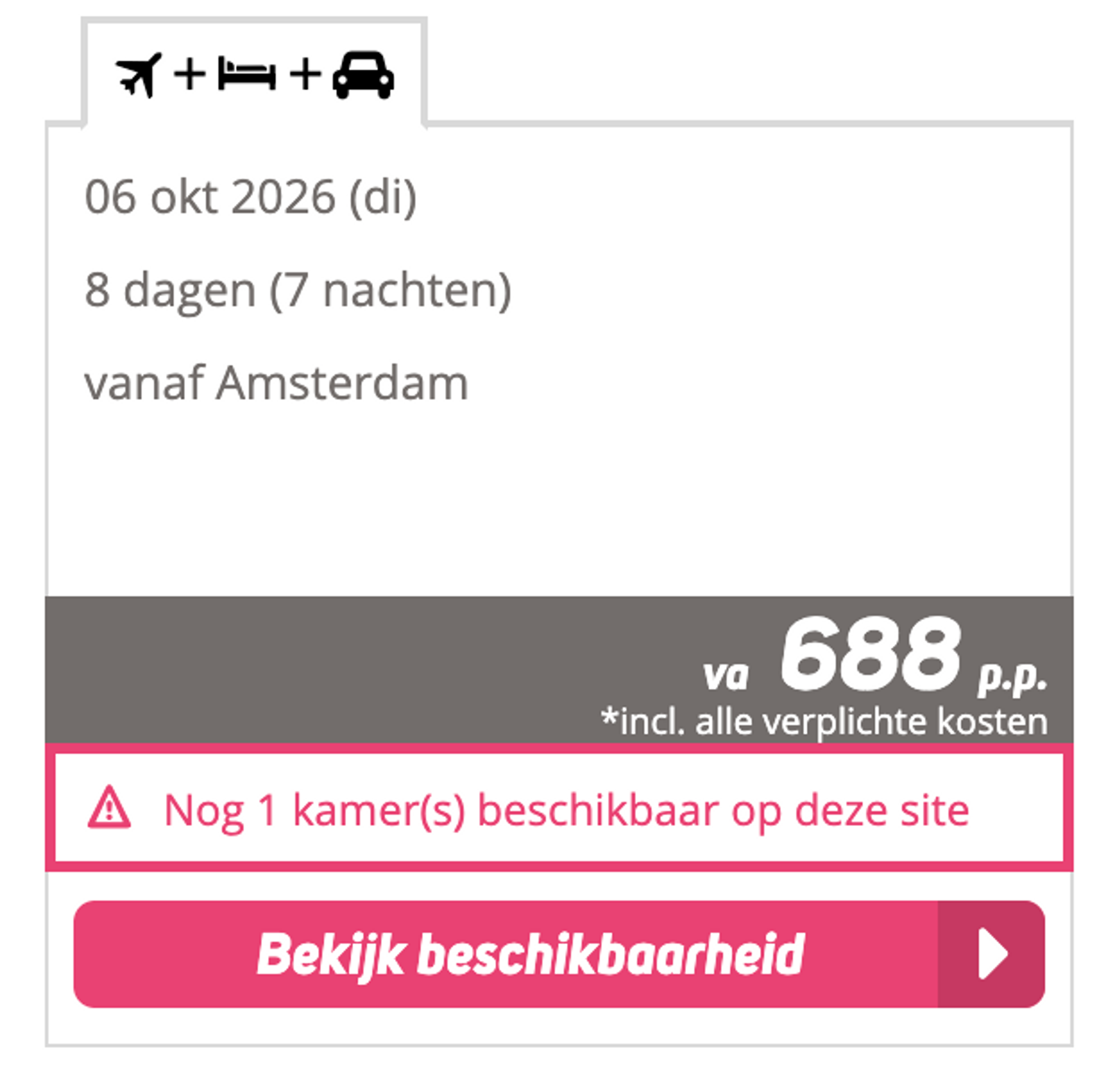 Boekingsvoorbeeld