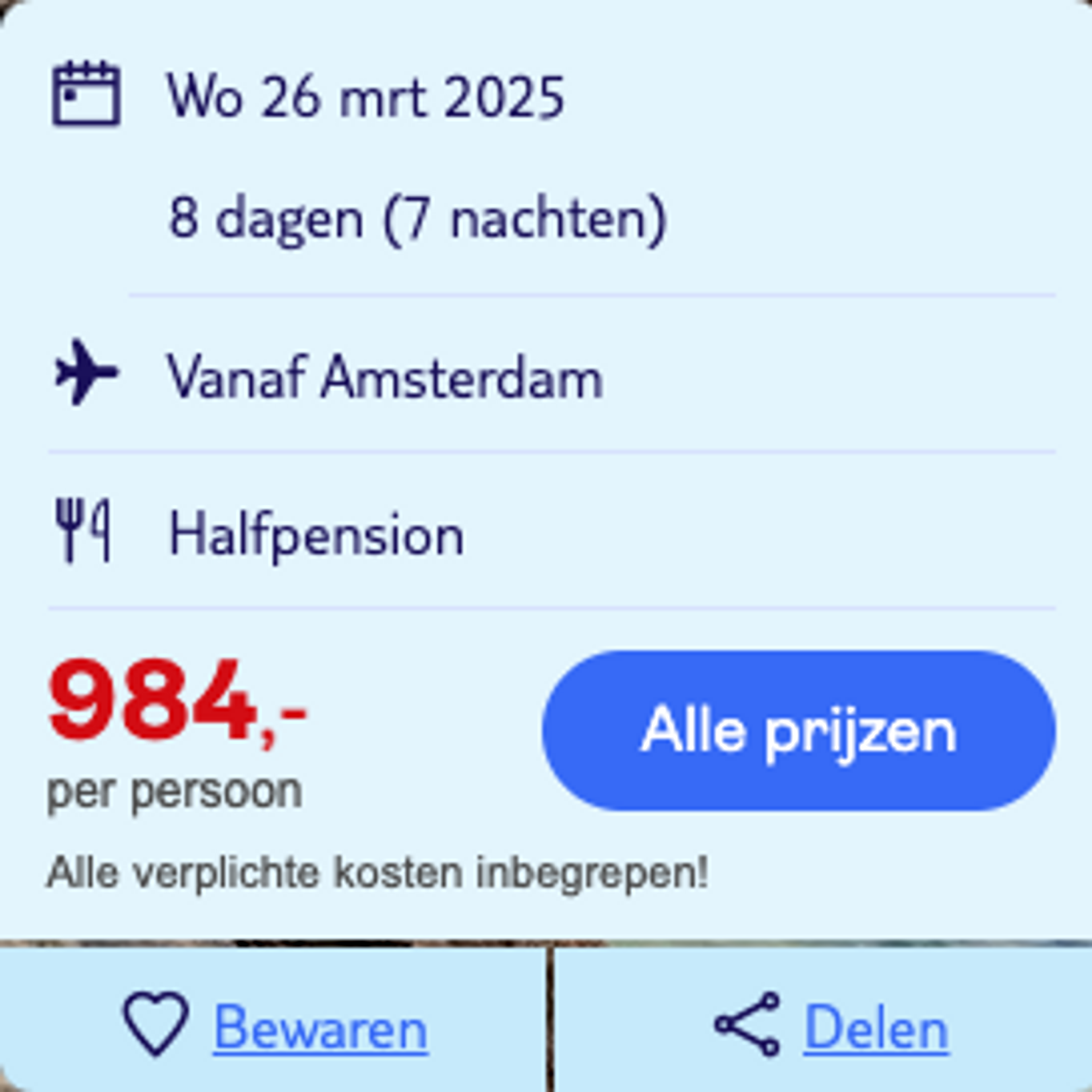 Boekingsvoorbeeld