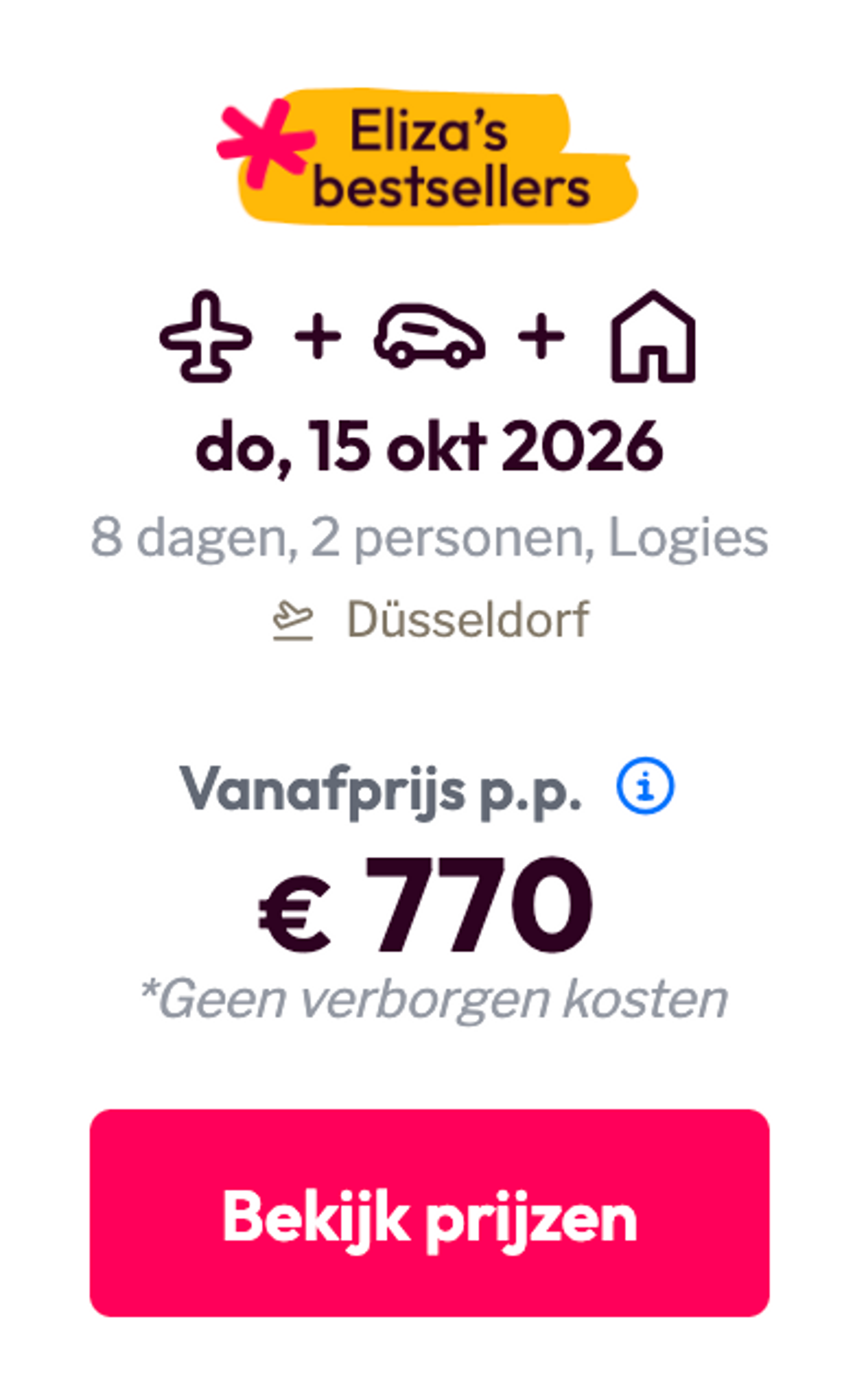 Boekingsvoorbeeld