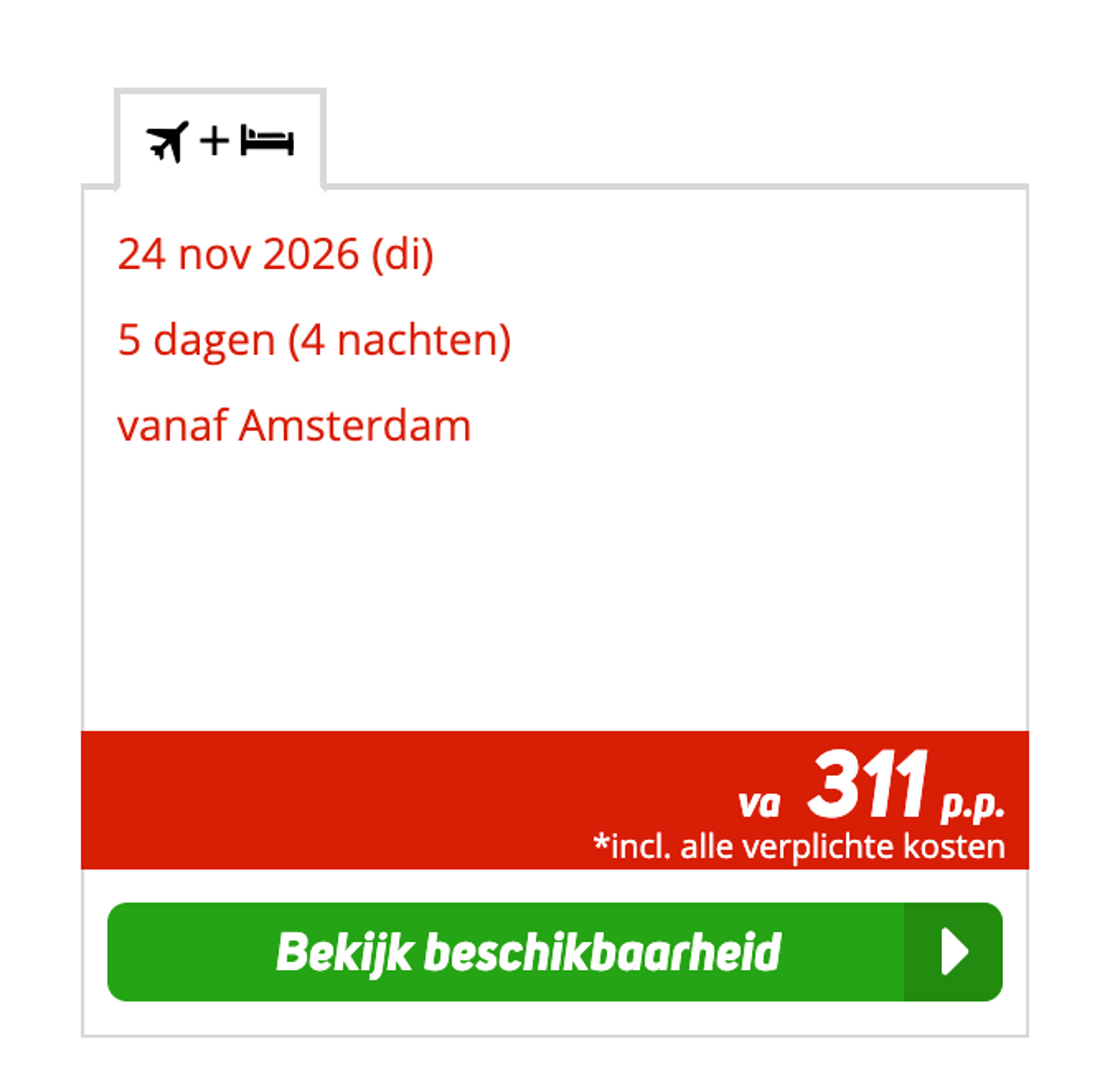 Boekingsvoorbeeld