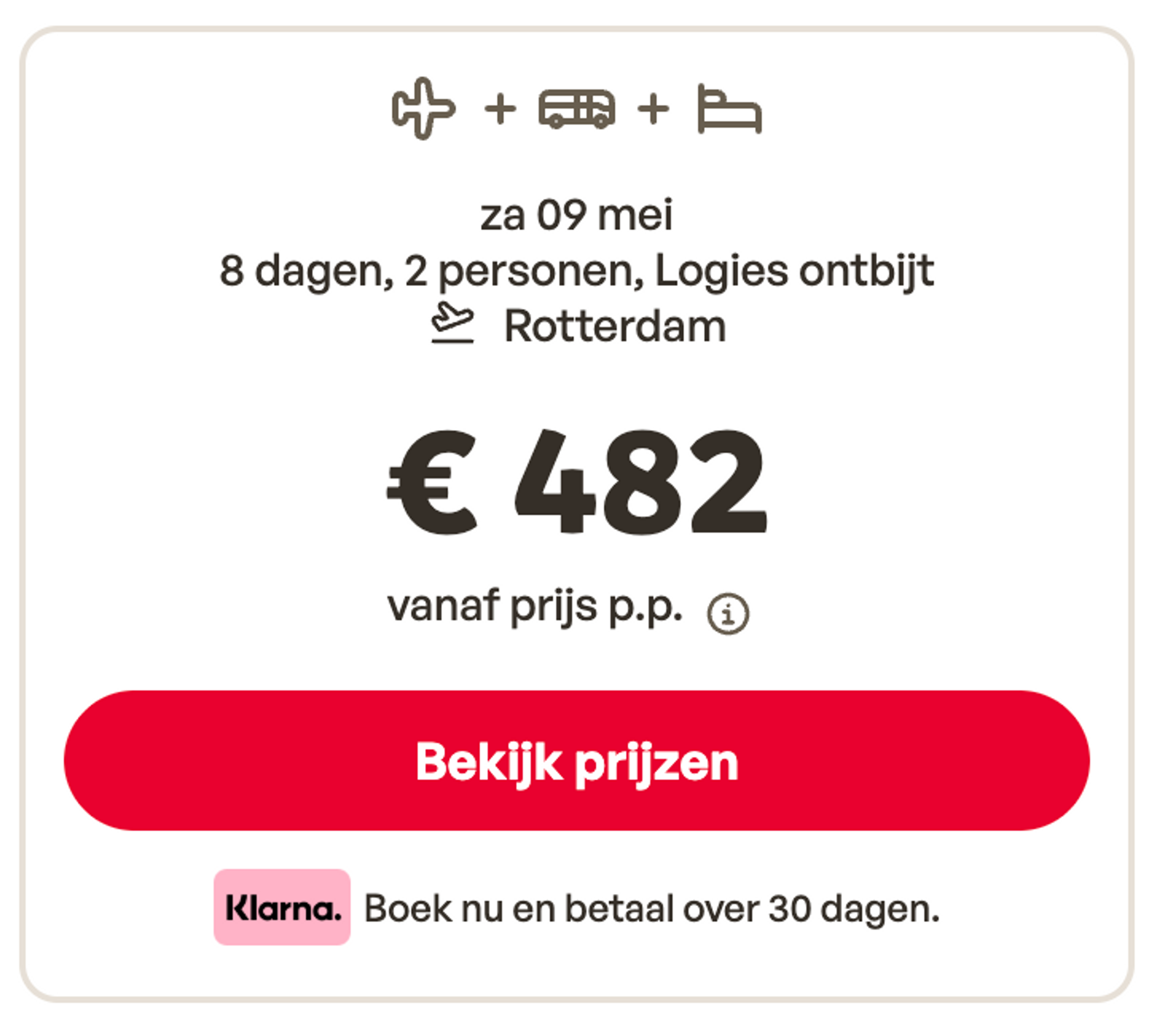 Boekingsvoorbeeld