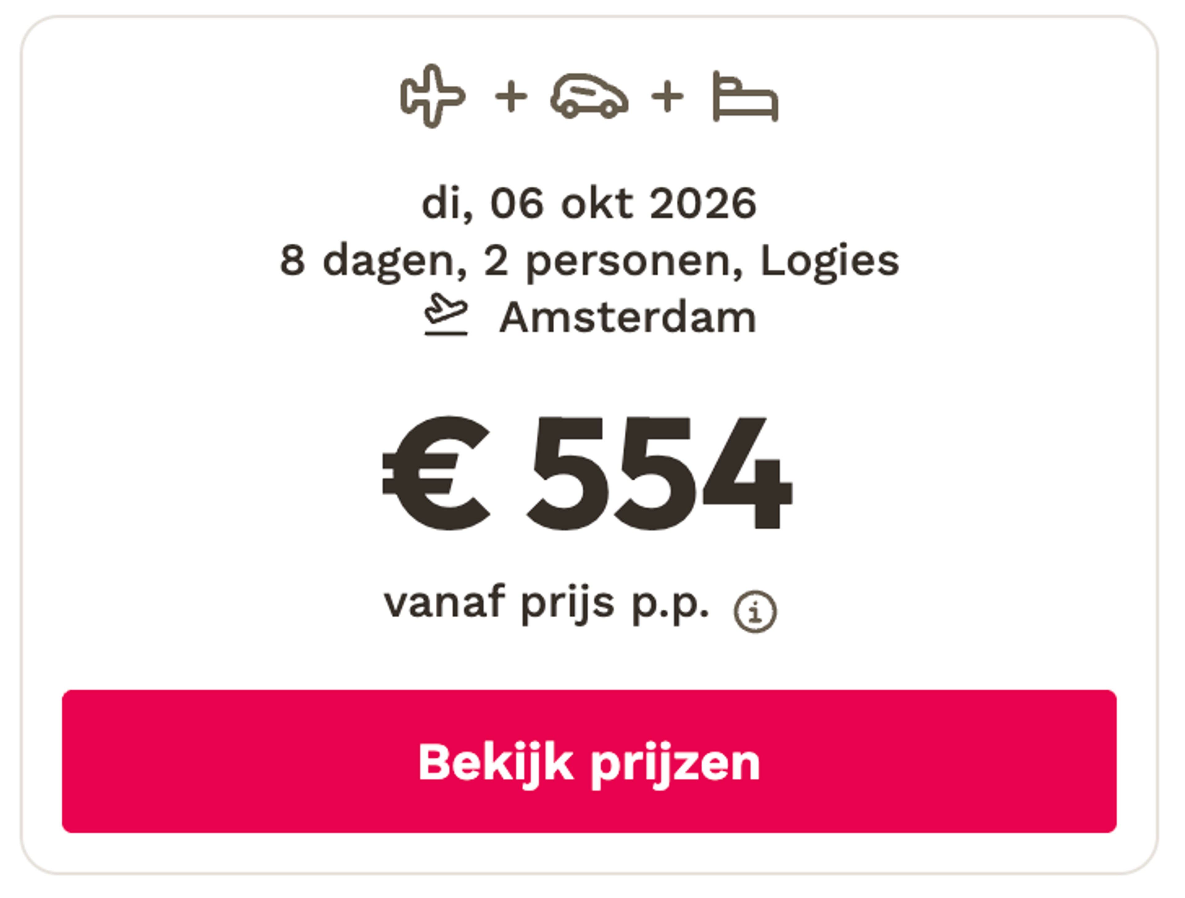 Boekingsvoorbeeld