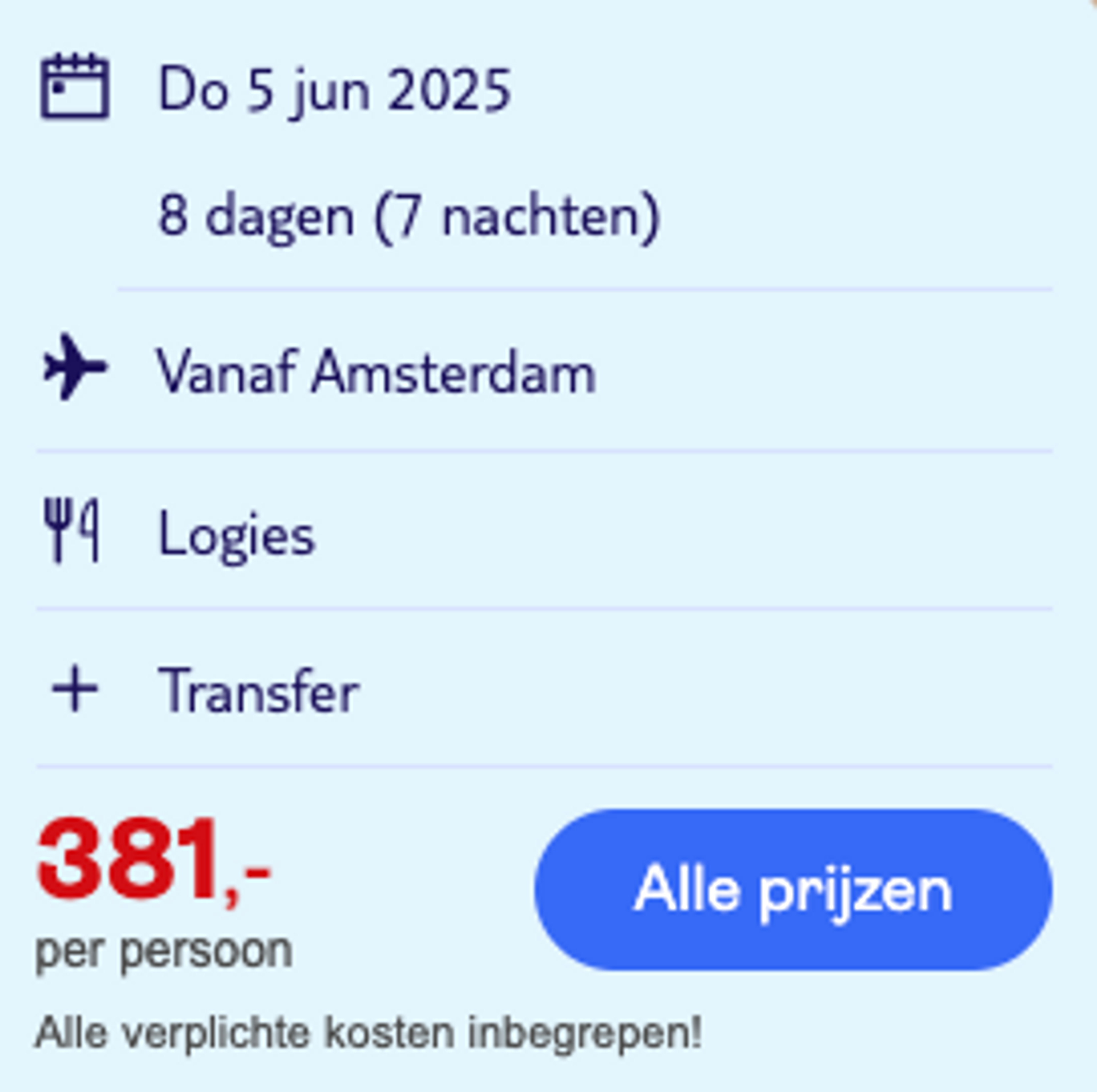 Boekingsvoorbeeld
