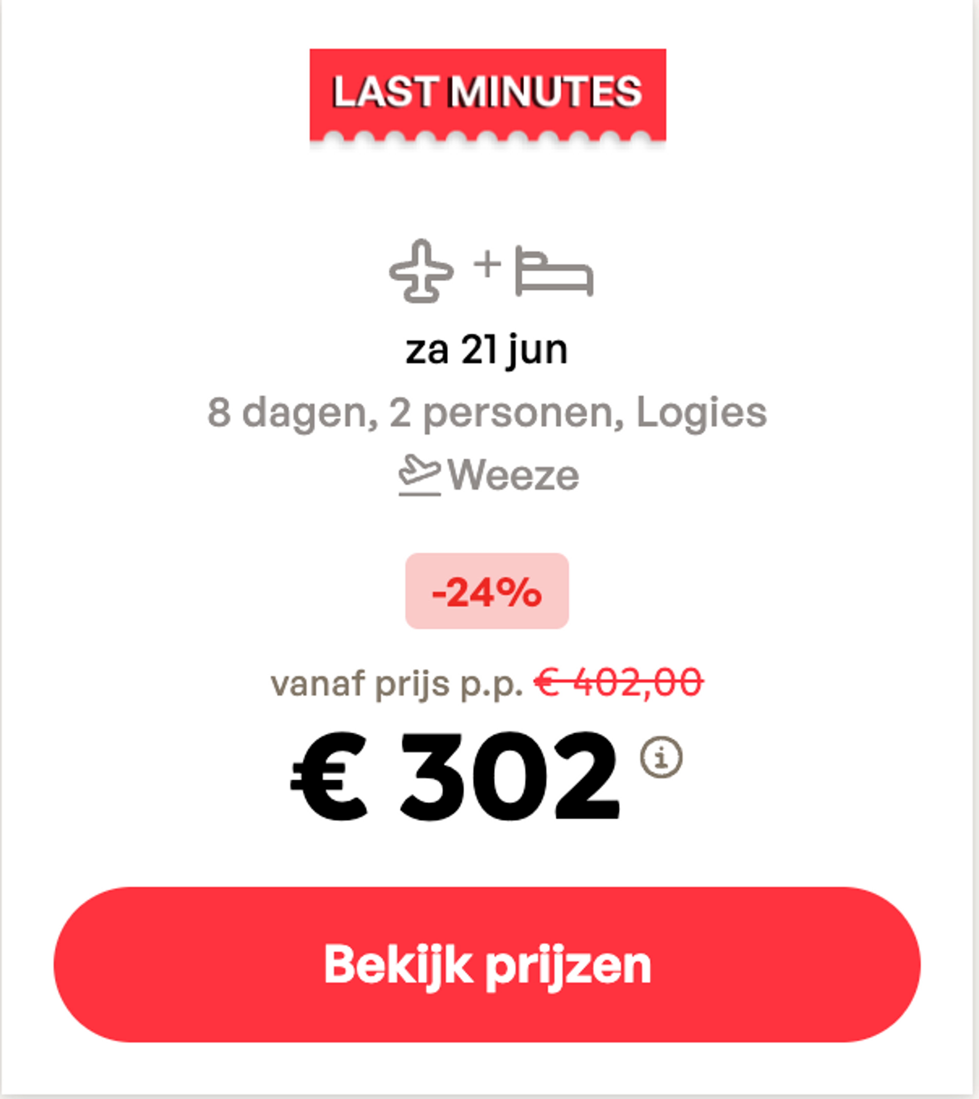 Boekingsvoorbeeld