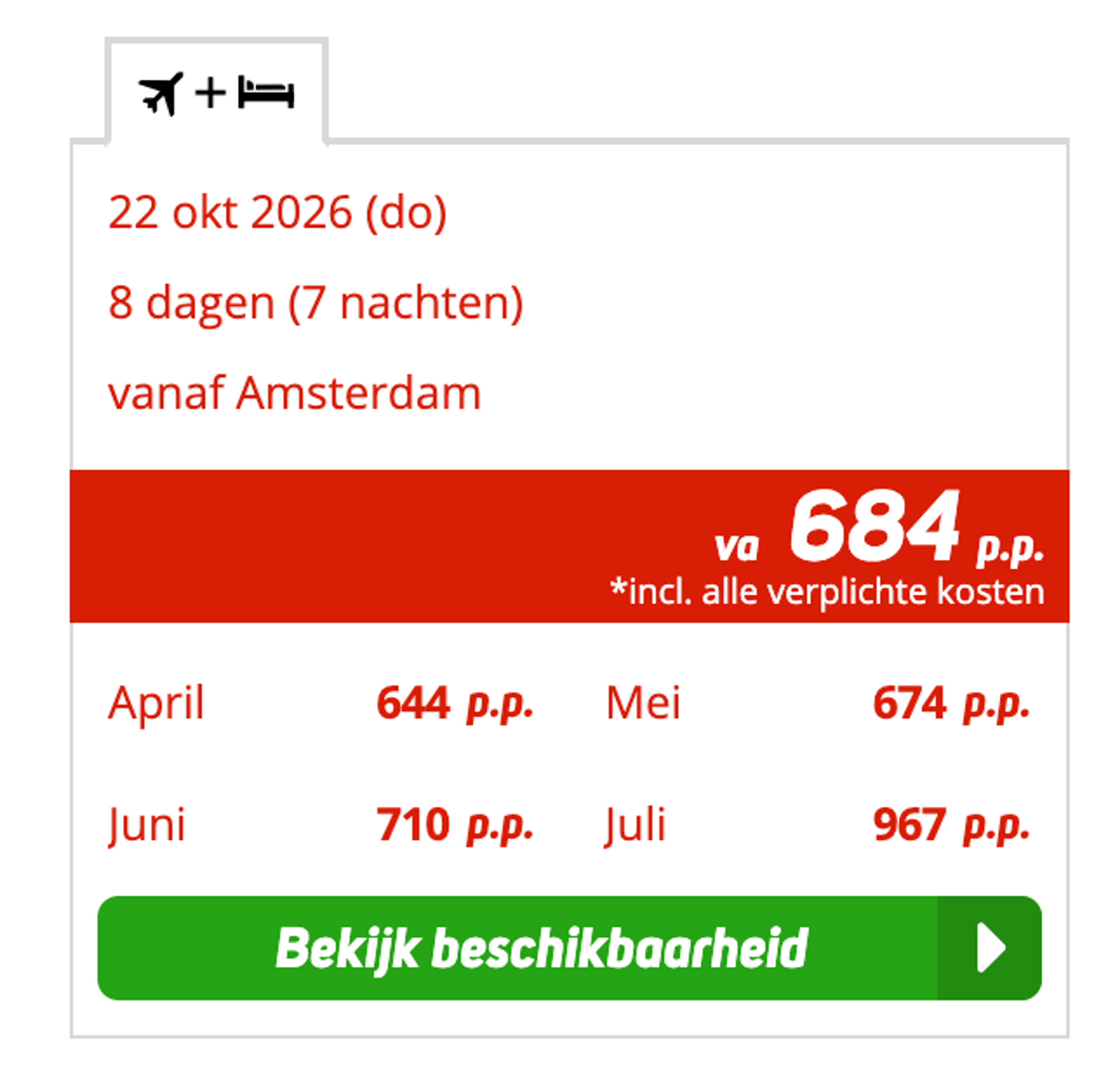Boekingsvoorbeeld