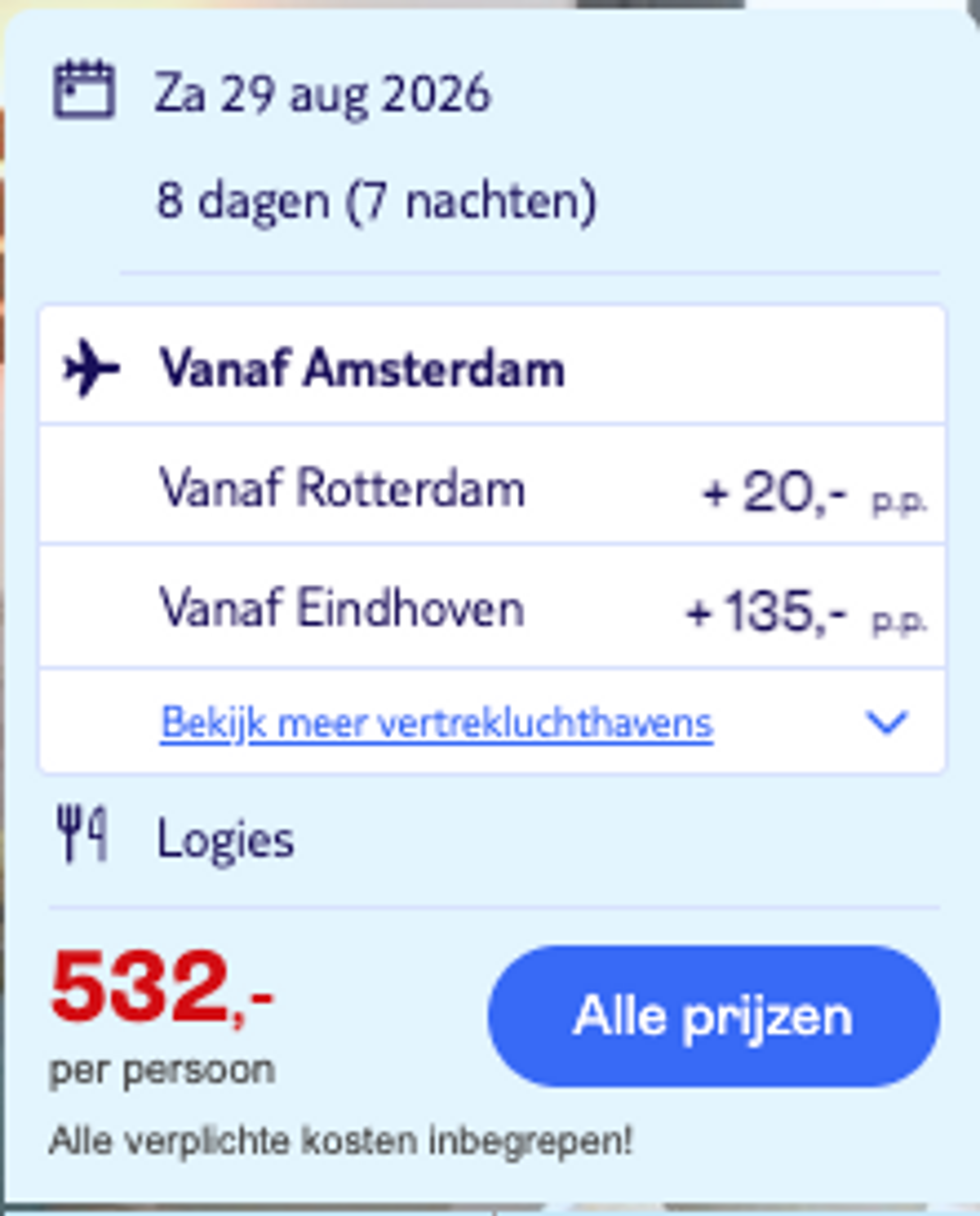 Boekingsvoorbeeld