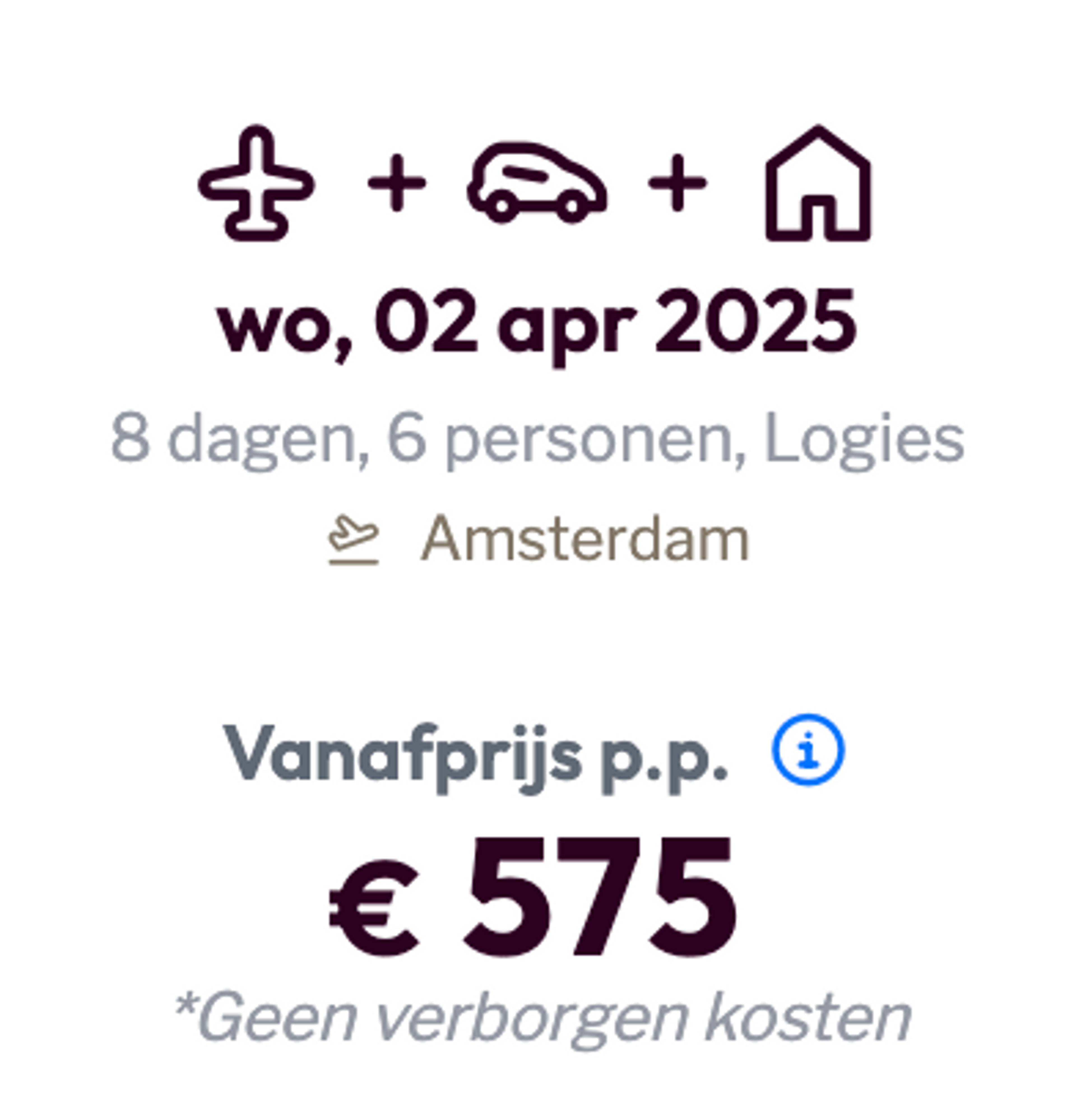 Boekingsvoorbeeld