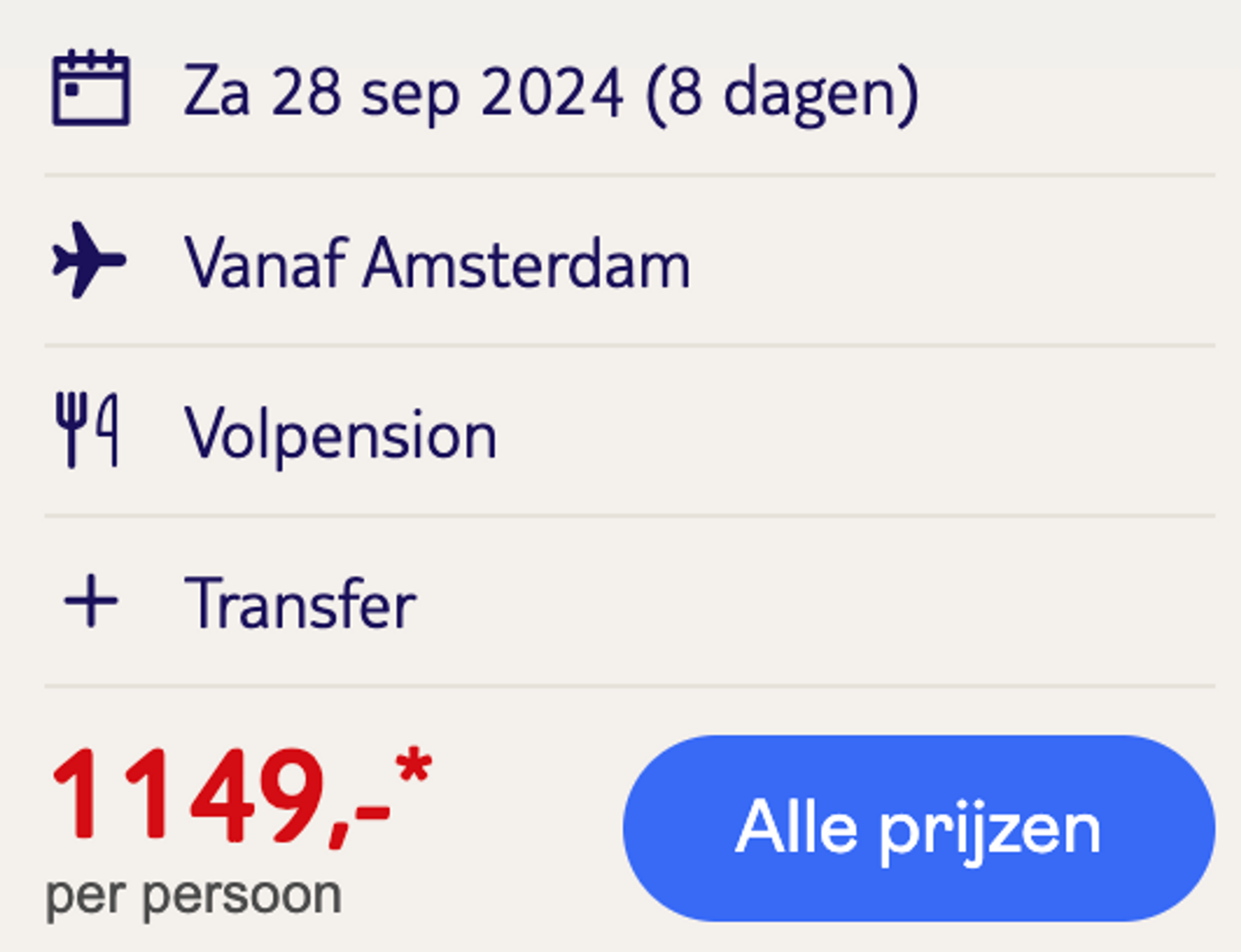 Boekingsvoorbeeld