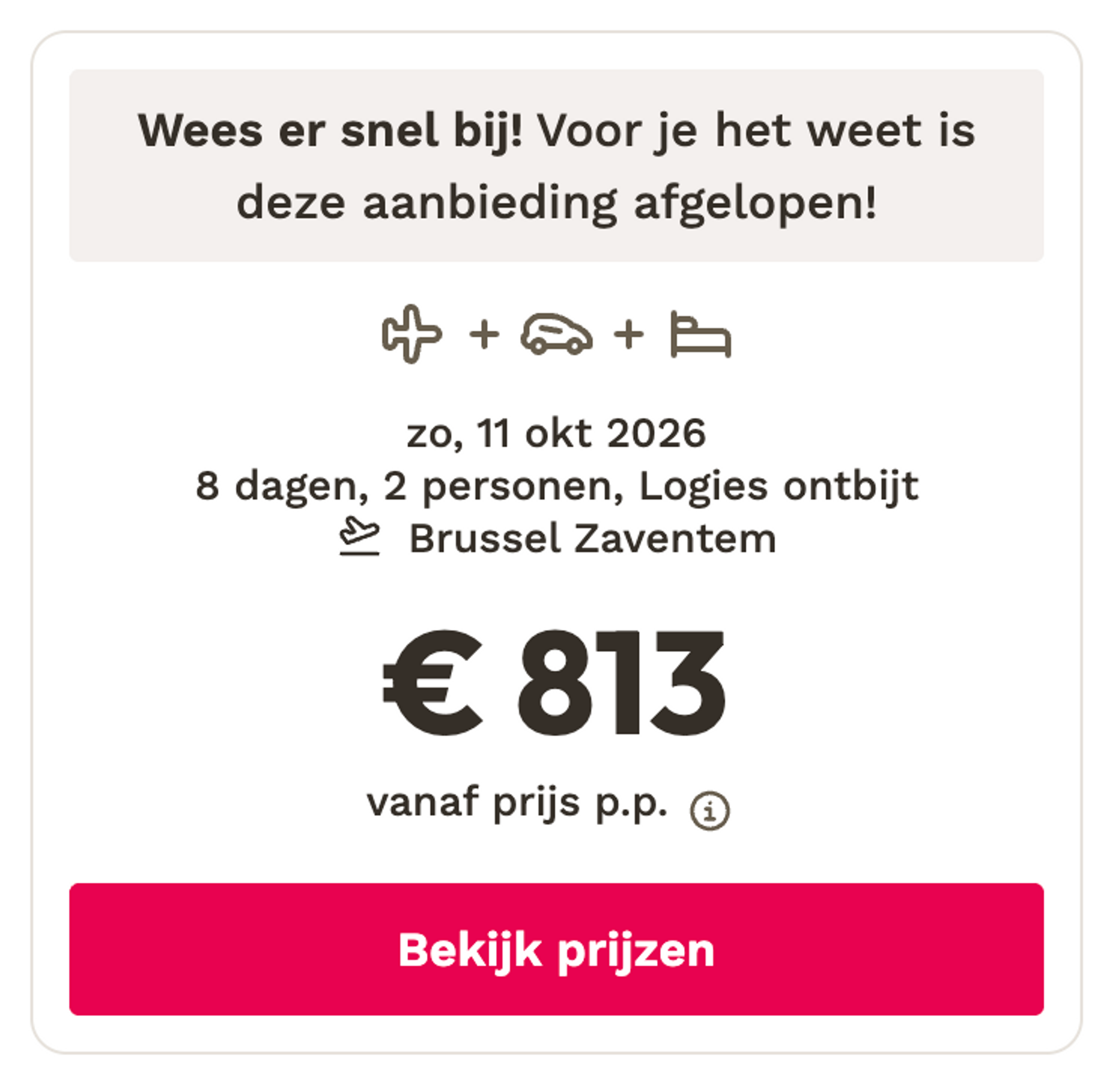 Boekingsvoorbeeld