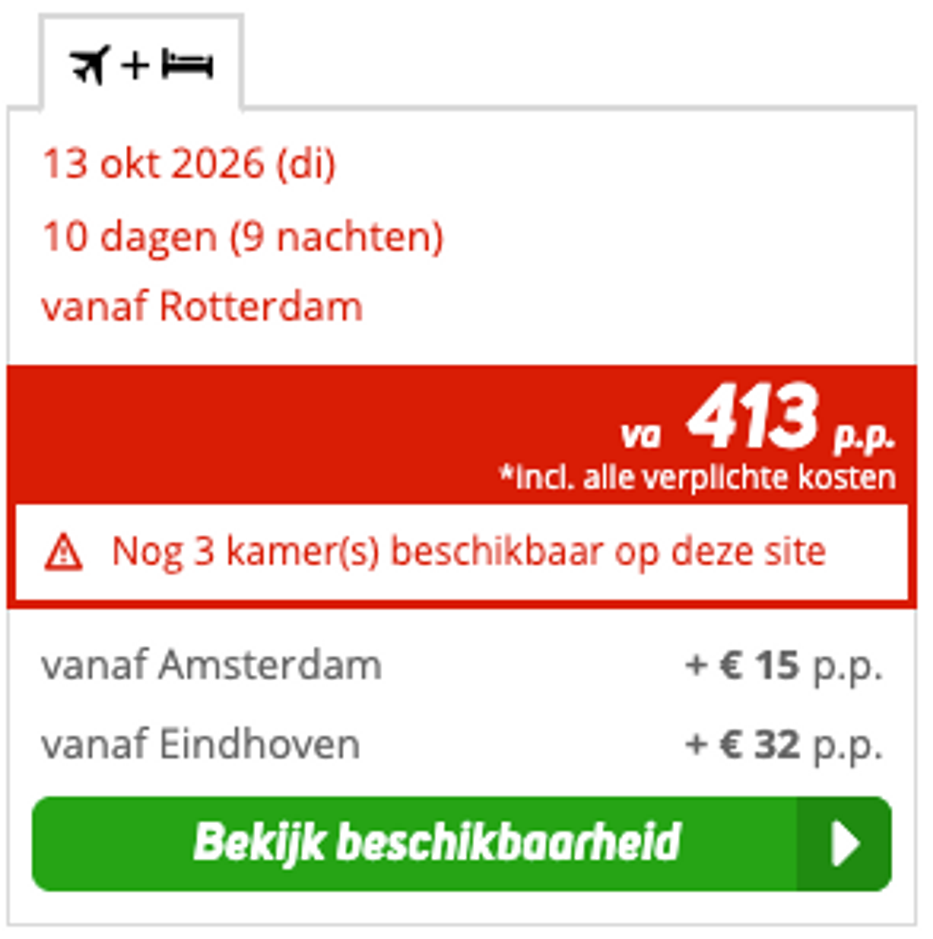 Boekingsvoorbeeld