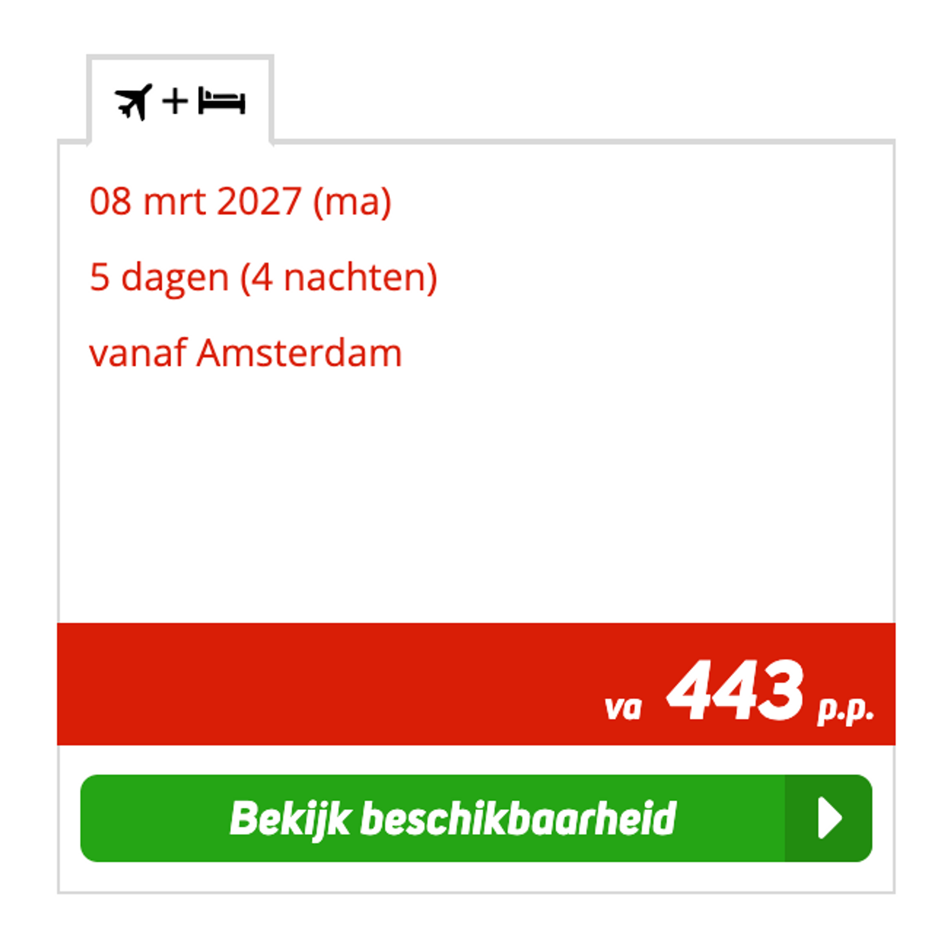 Boekingsvoorbeeld