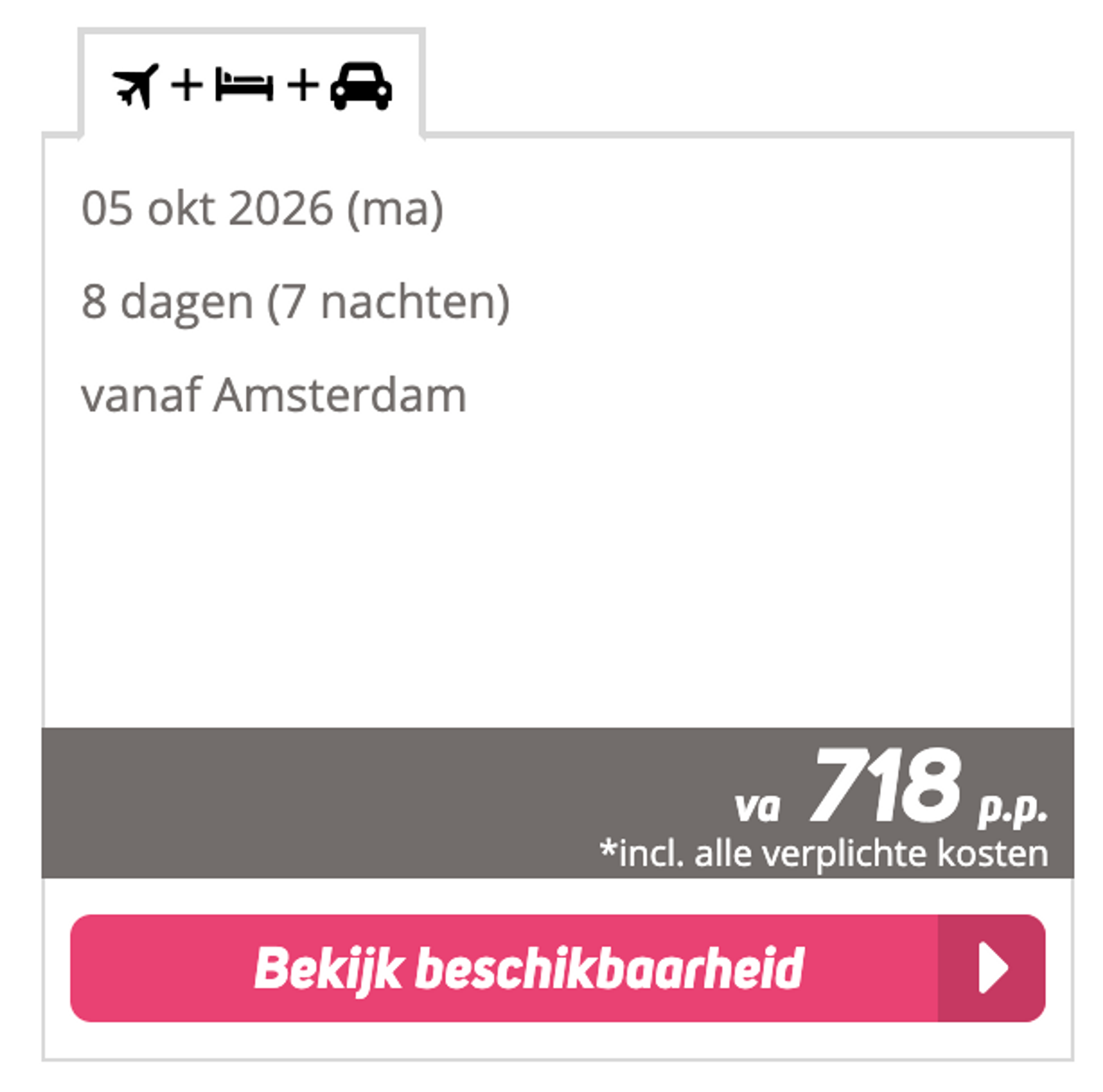 Boekingsvoorbeeld