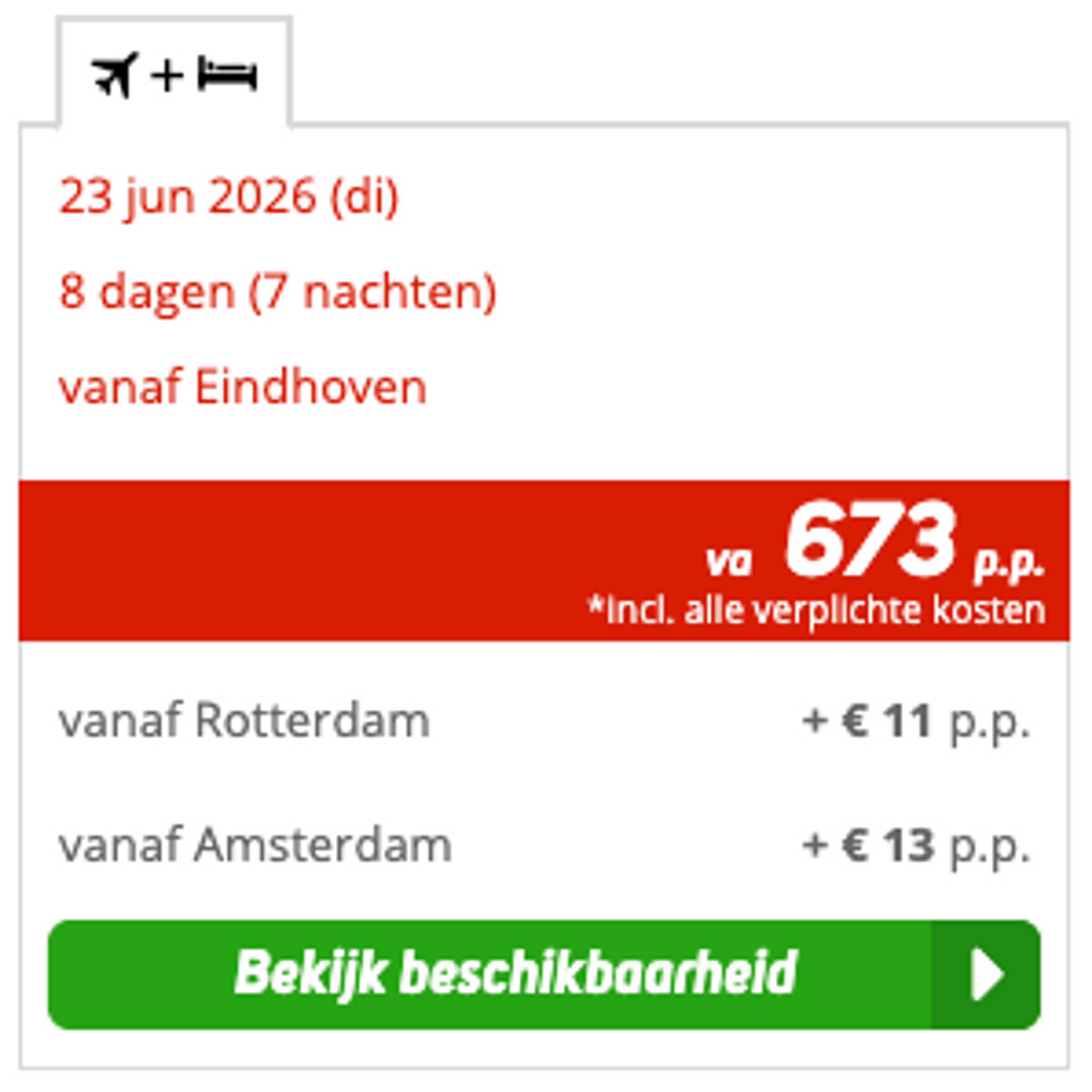 Boekingsvoorbeeld
