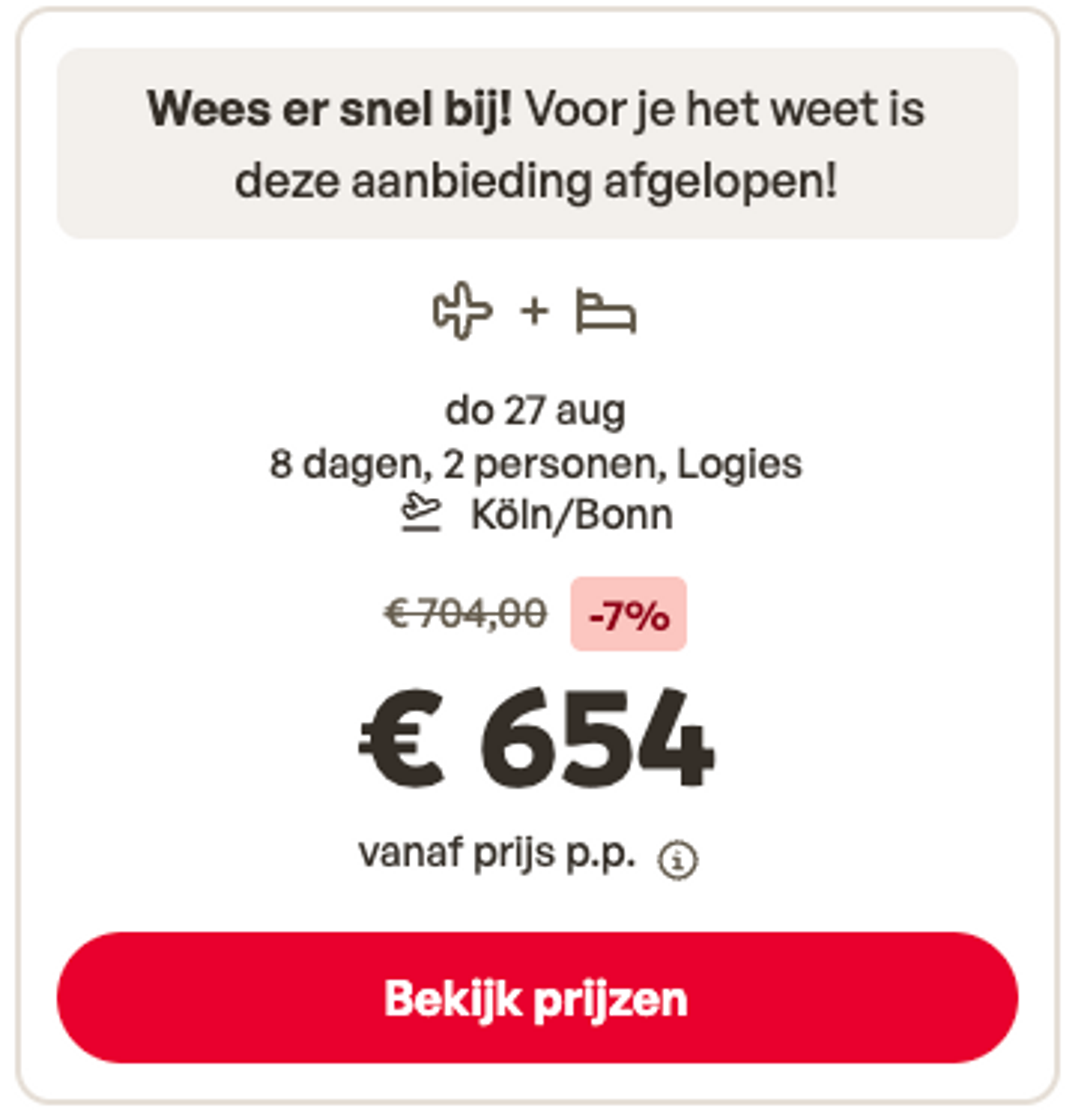 Boekingsvoorbeeld