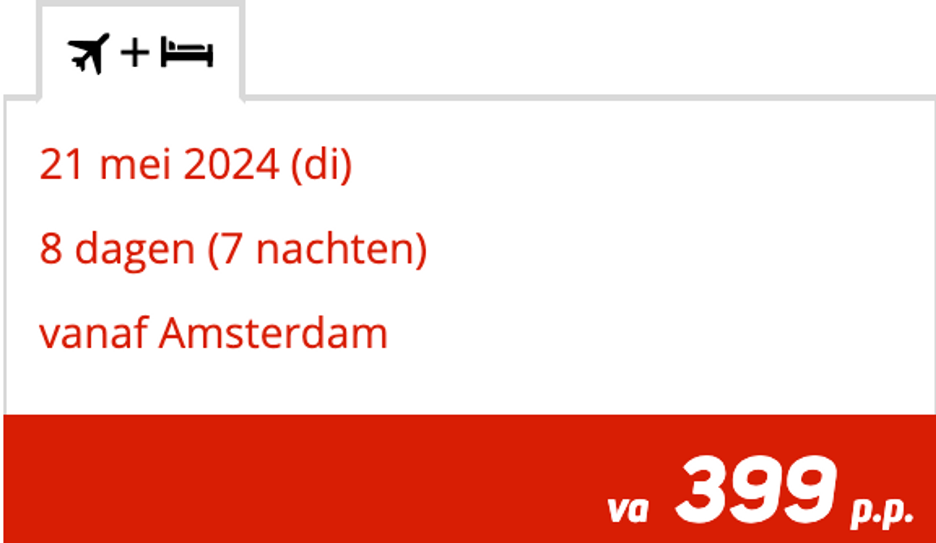 Boekingsvoorbeeld