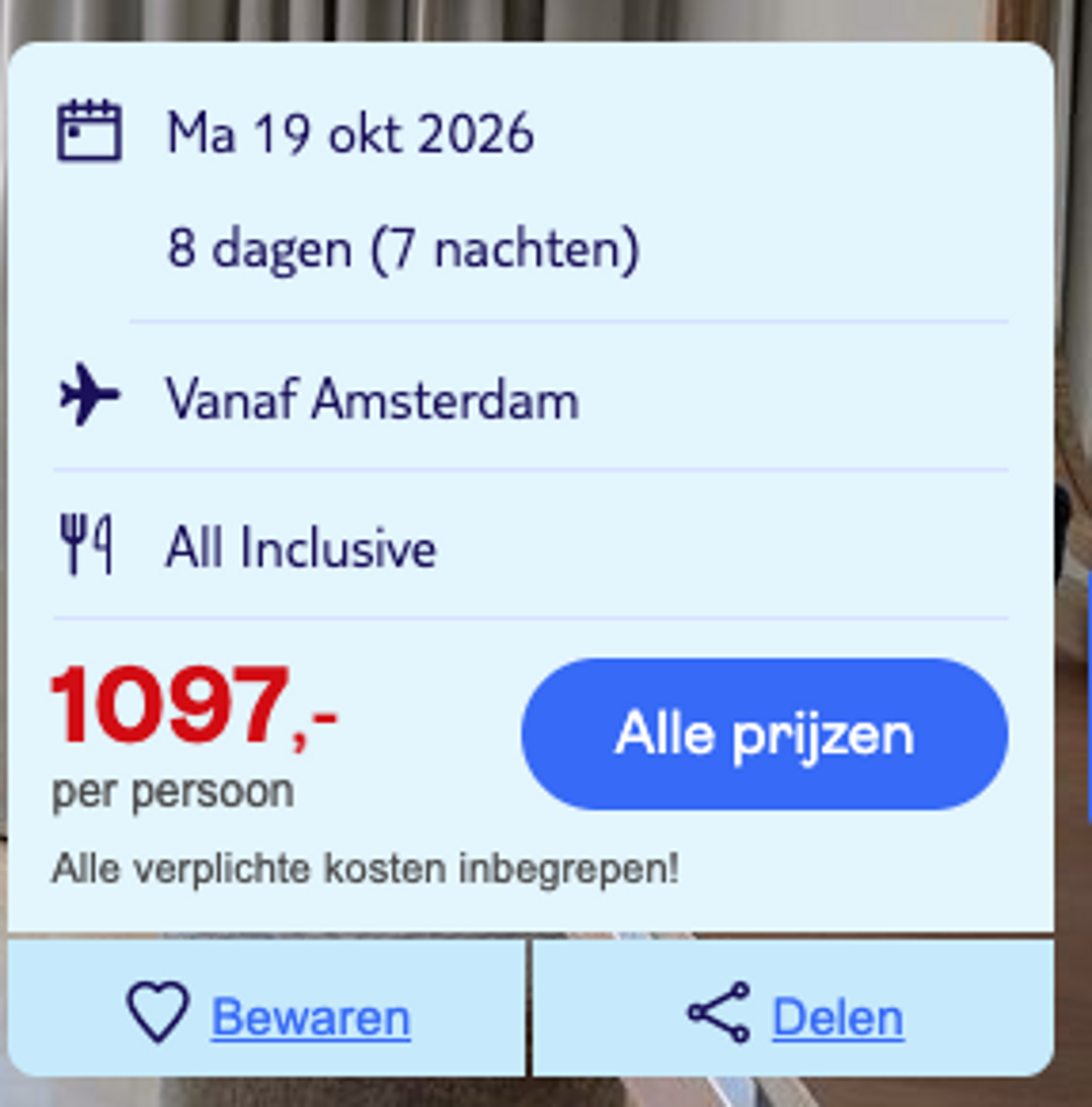 Boekingsvoorbeeld