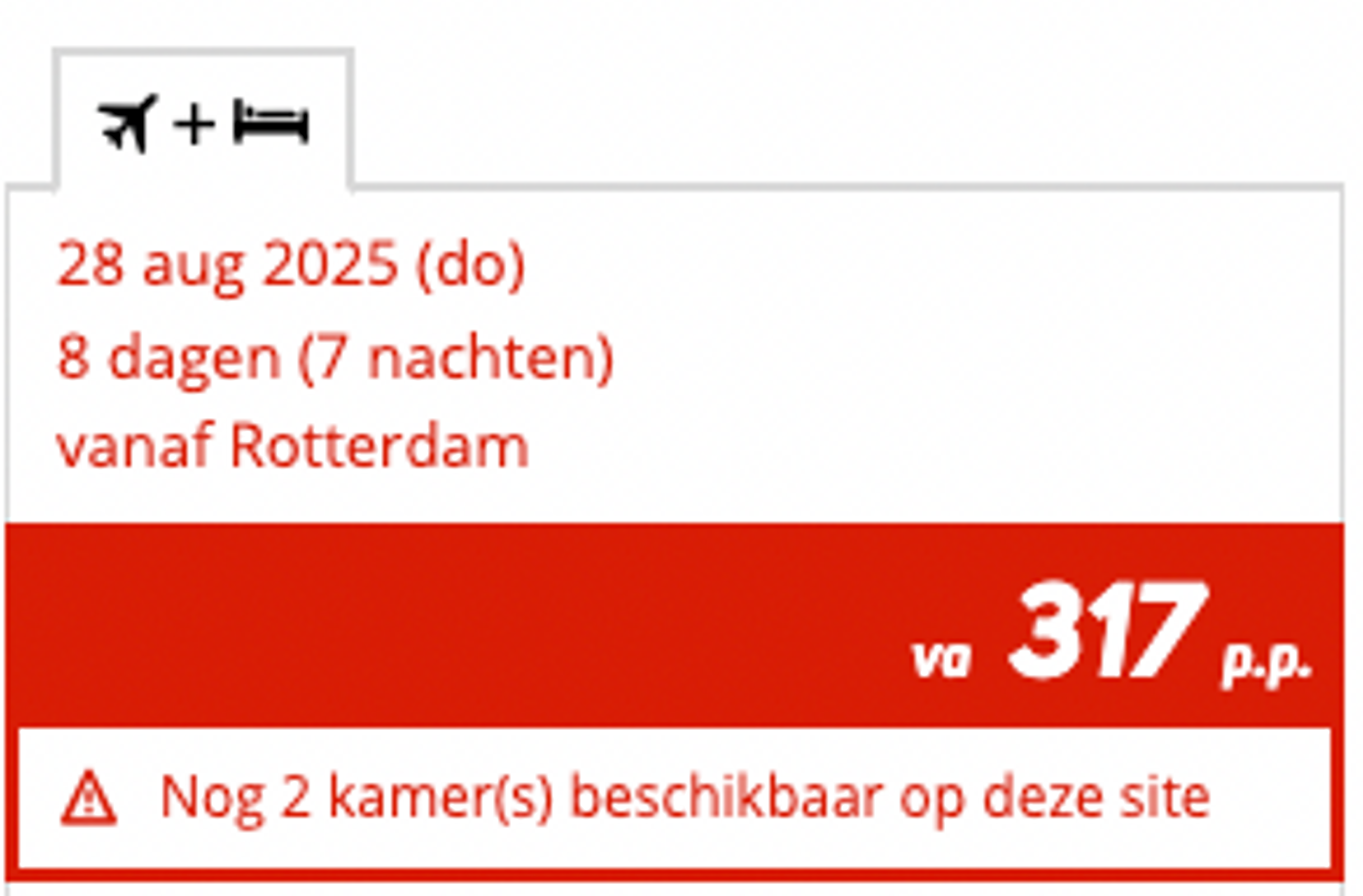 Boekingsvoorbeeld