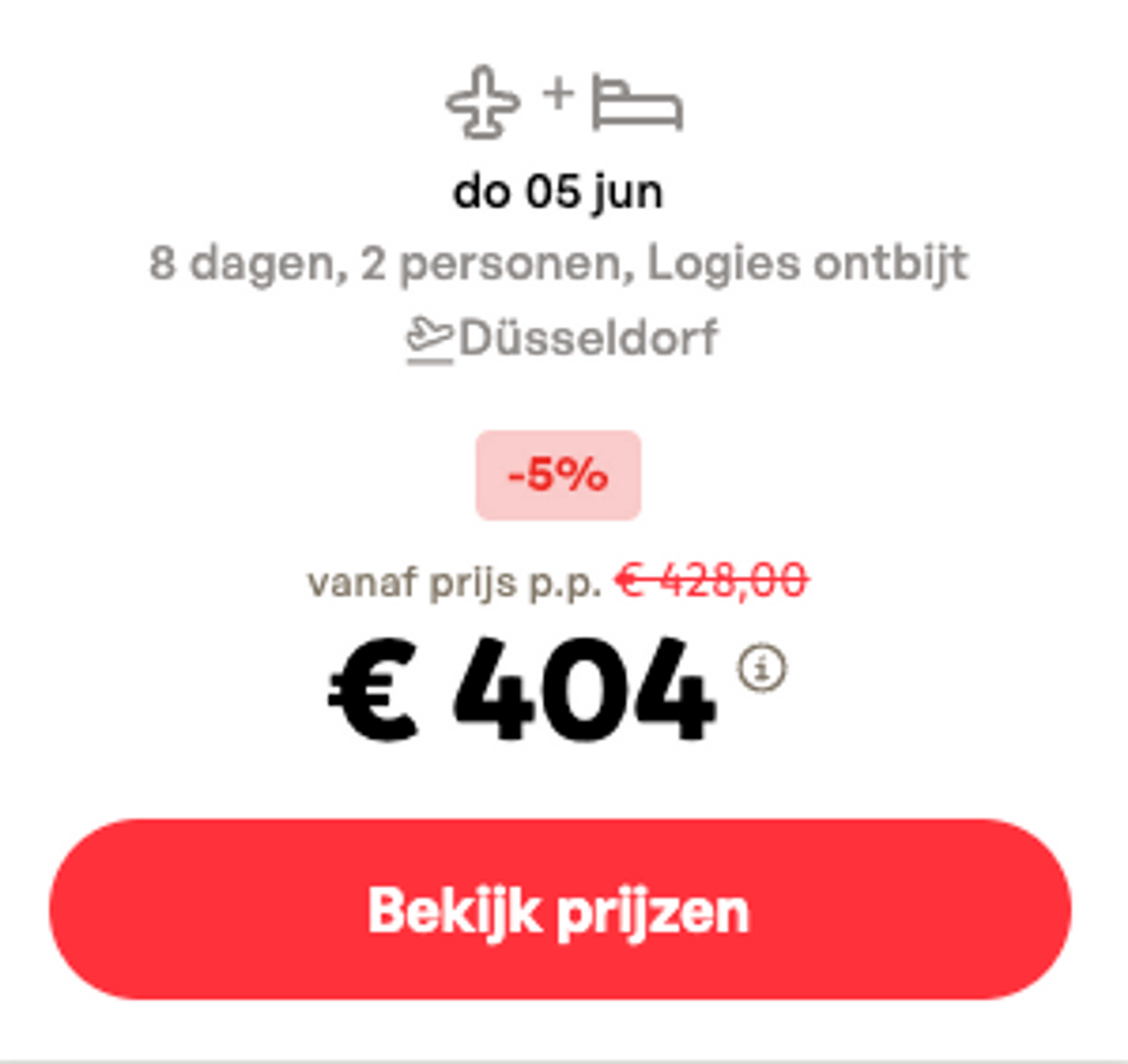 Boekingsvoorbeeld
