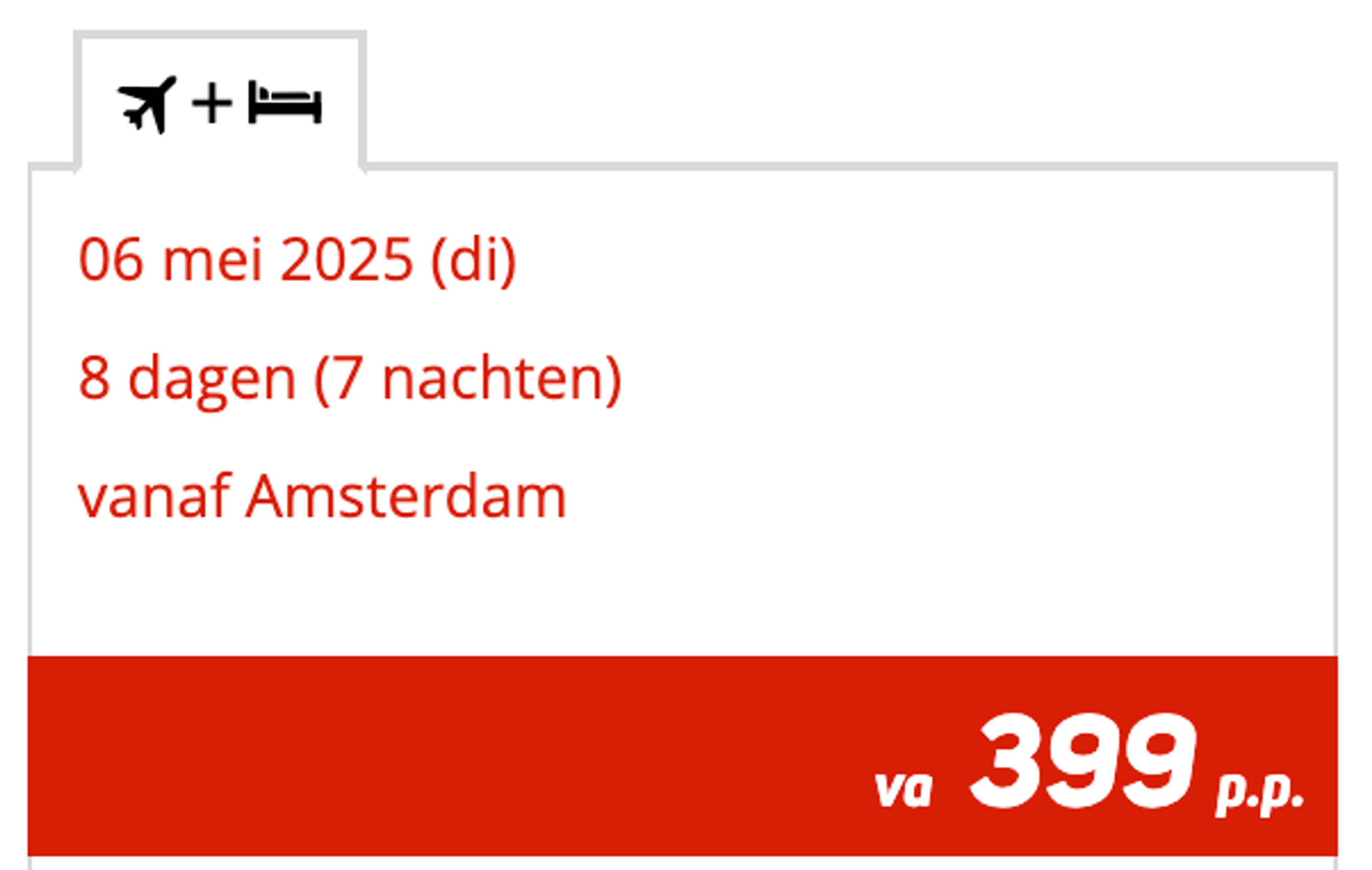 Boekingsvoorbeeld