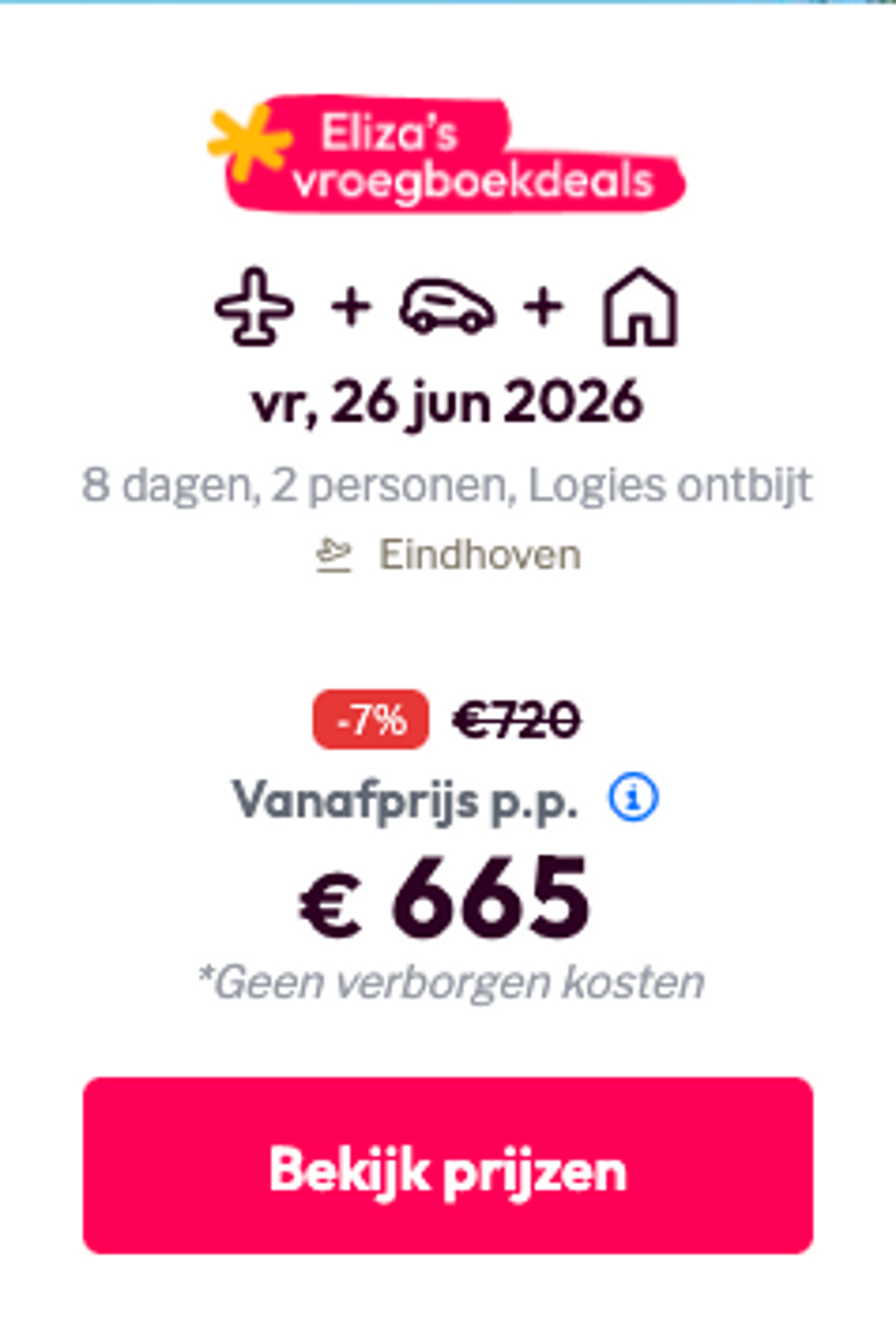 Boekingsvoorbeeld