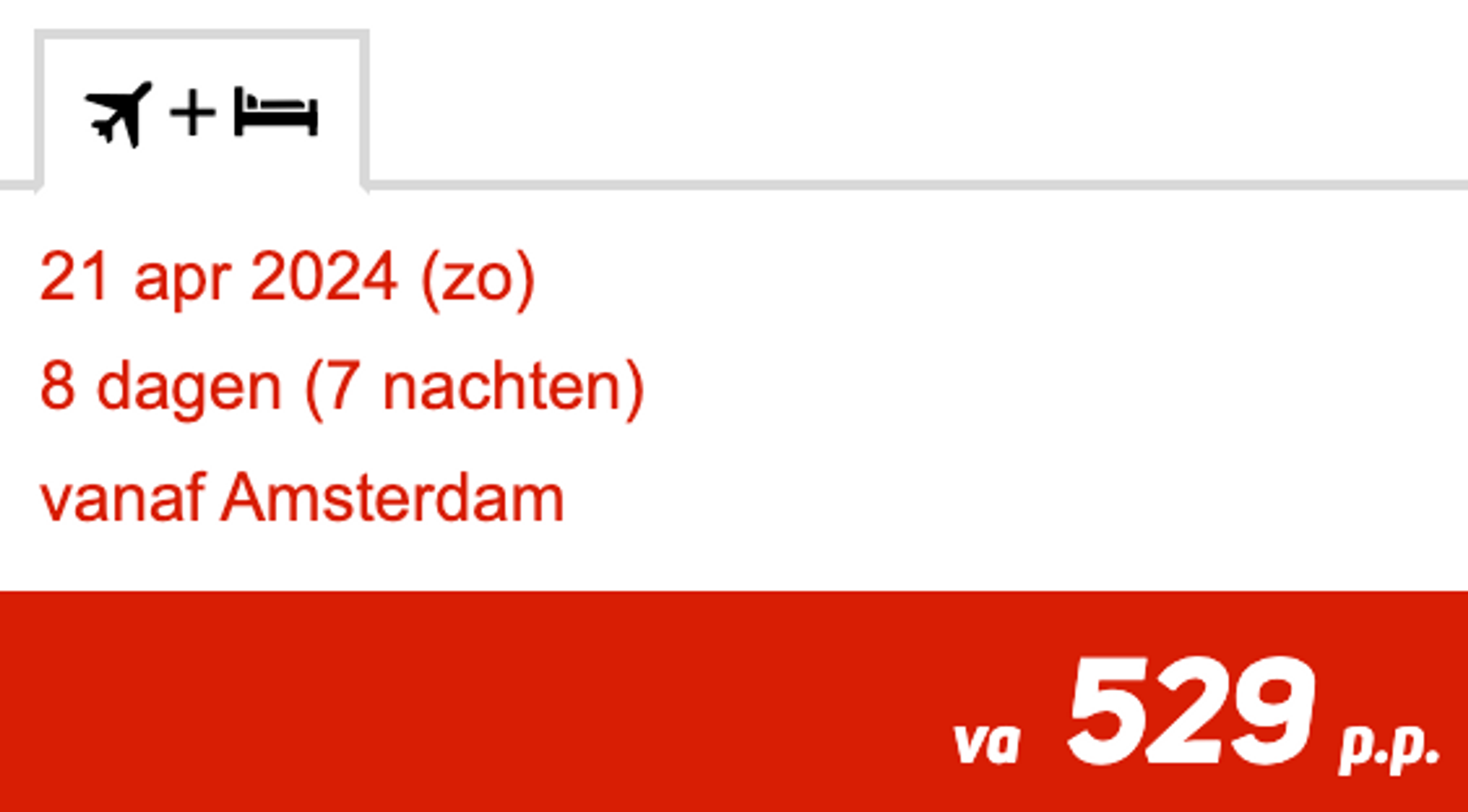 Boekingsvoorbeeld