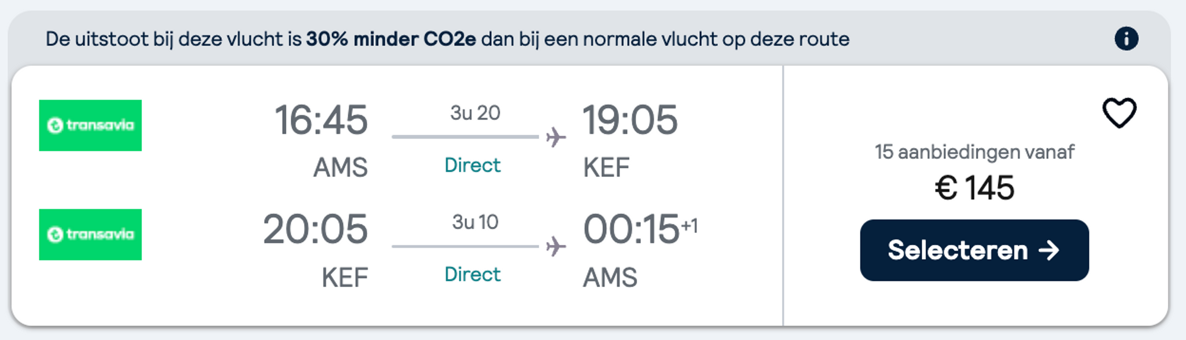 Boekingsvoorbeeld