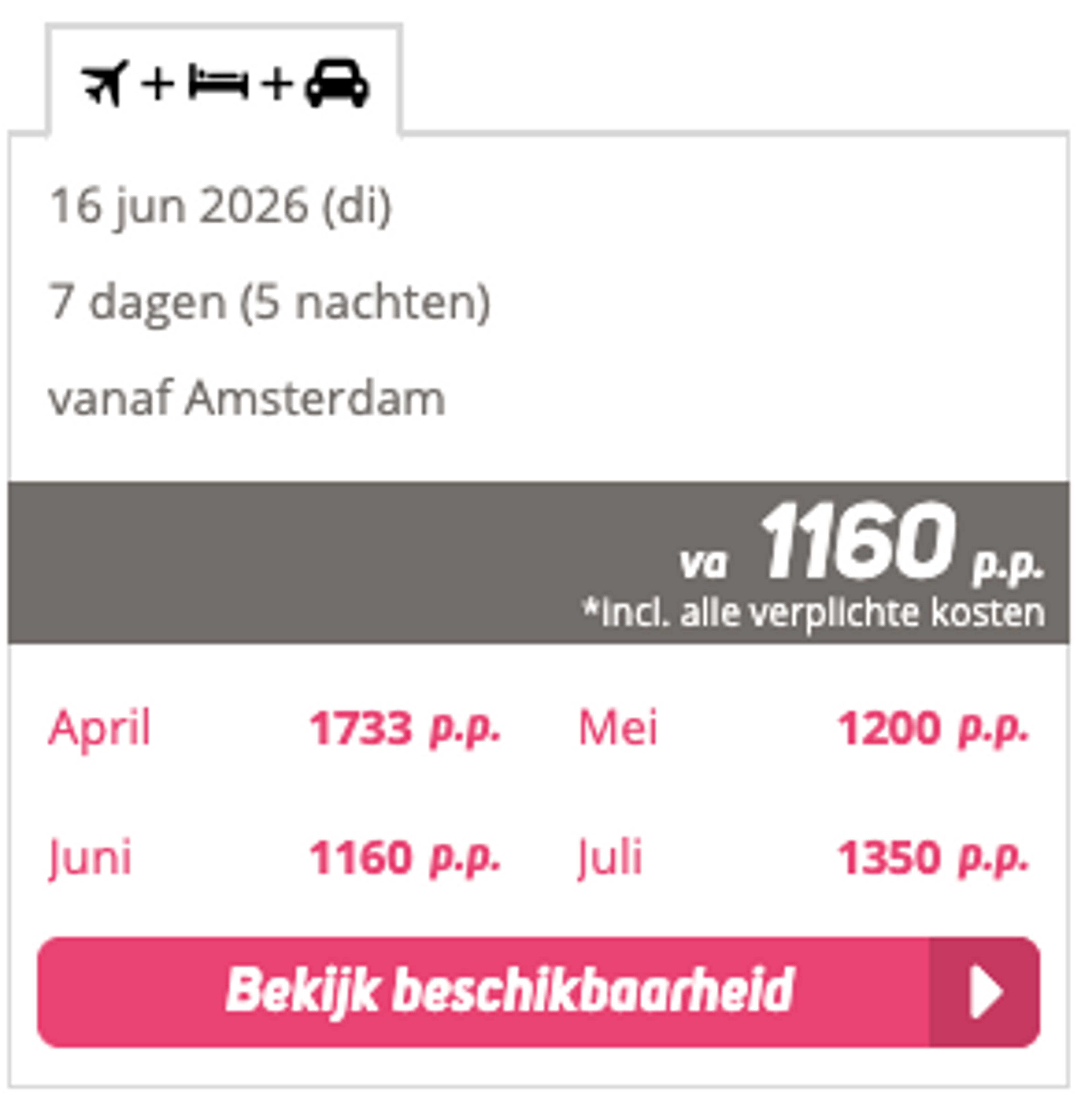 Boekingsvoorbeeld