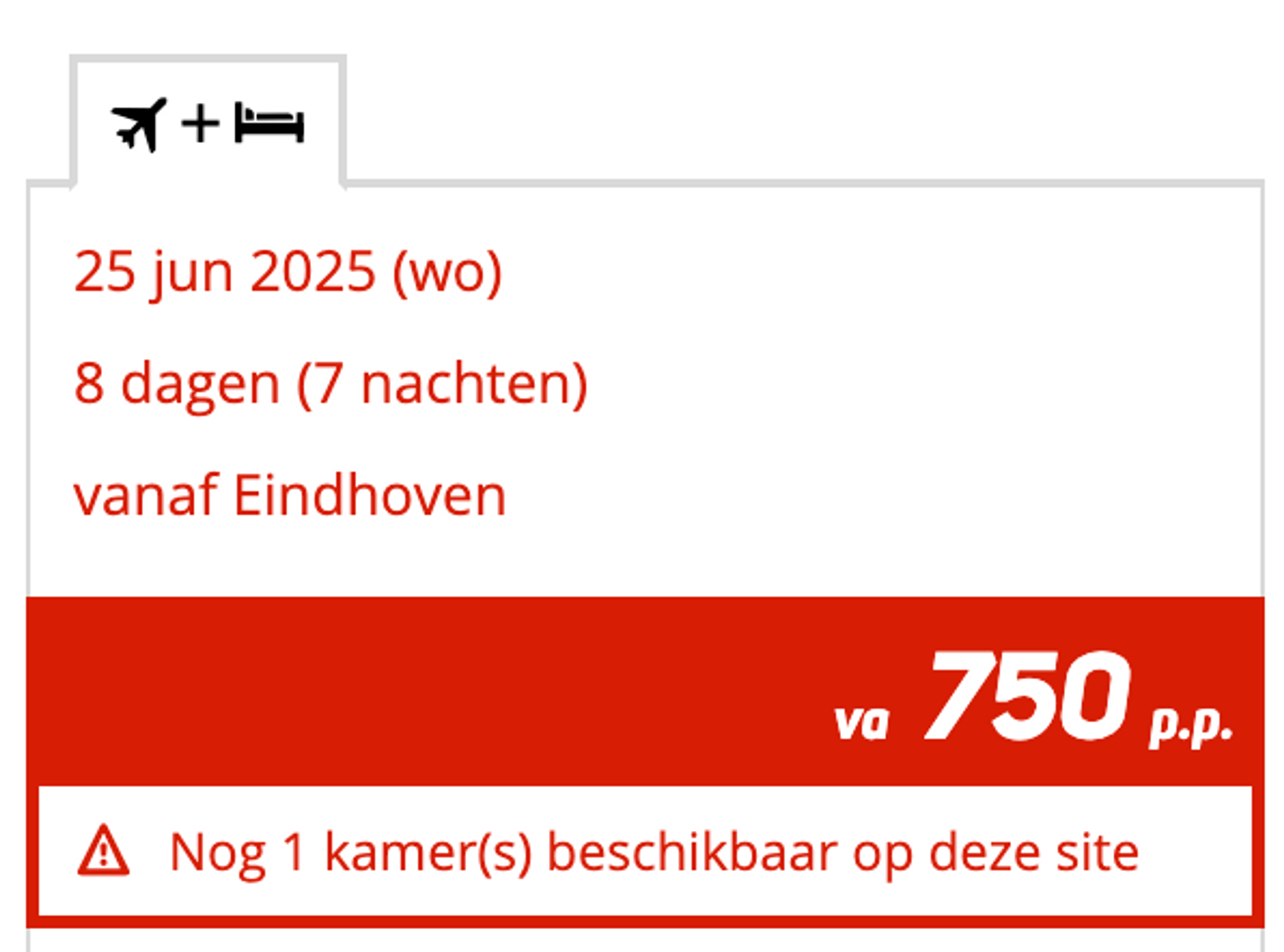 Boekingsvoorbeeld