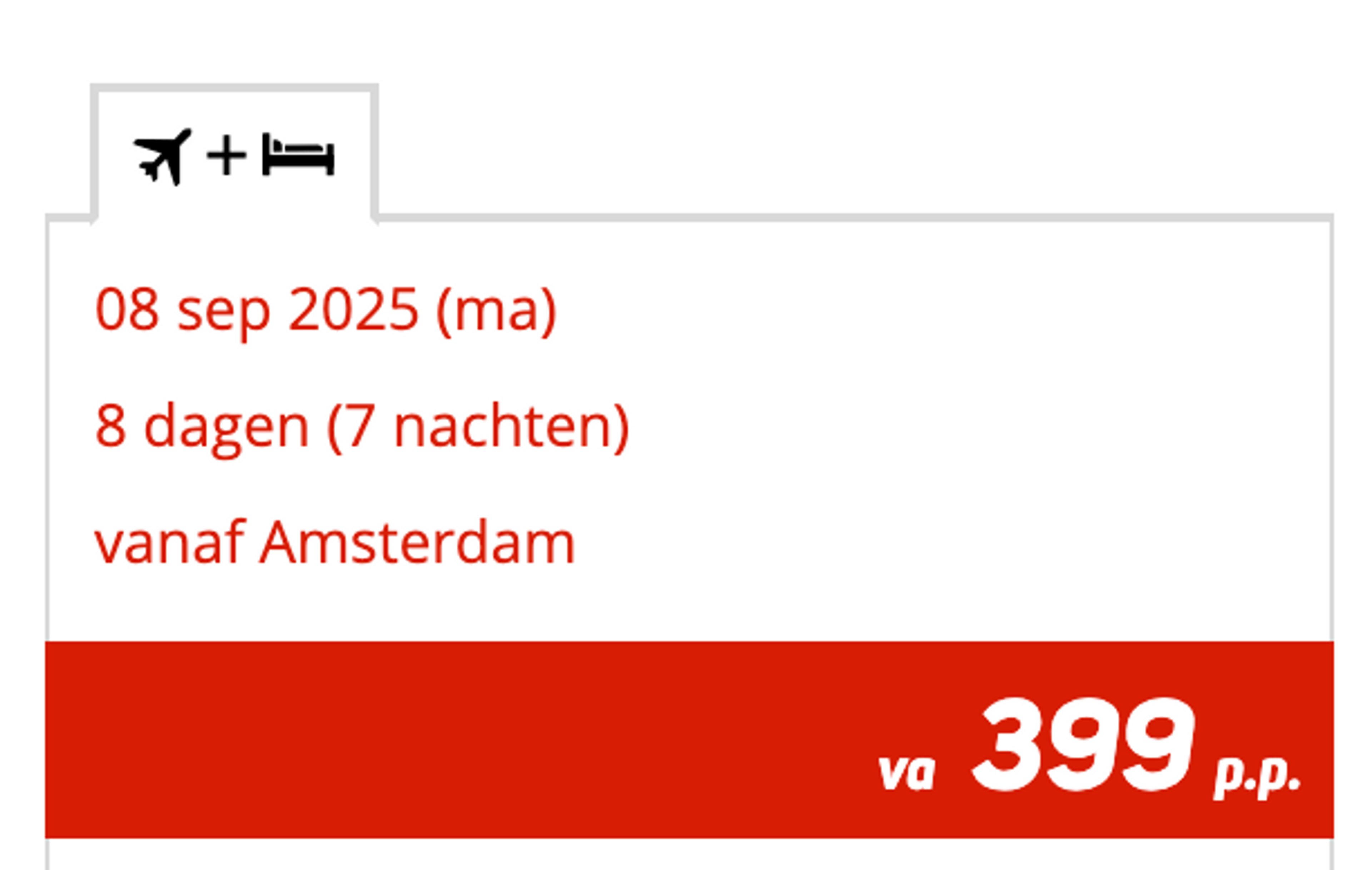 Boekingsvoorbeeld