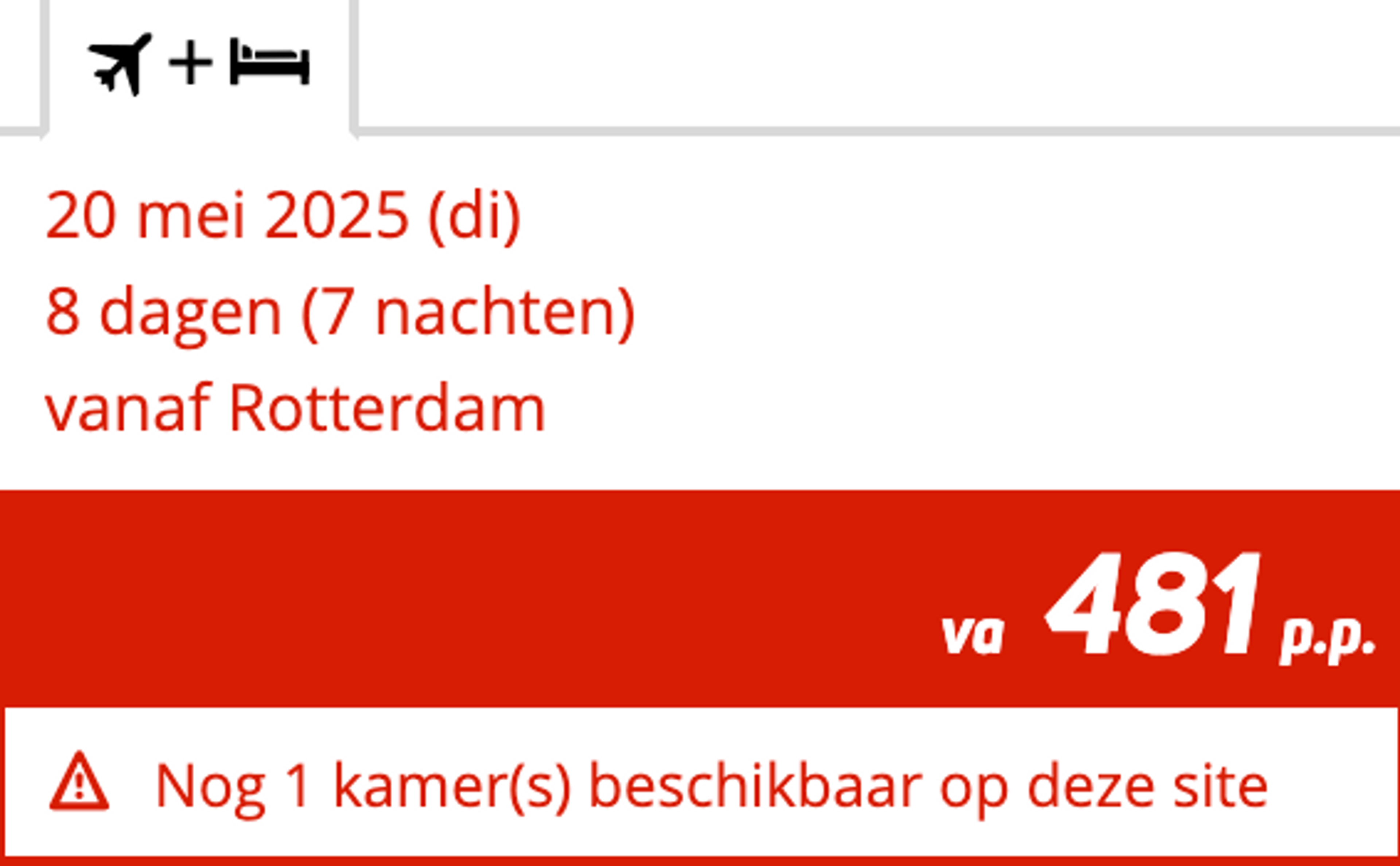 Boekingsvoorbeeld