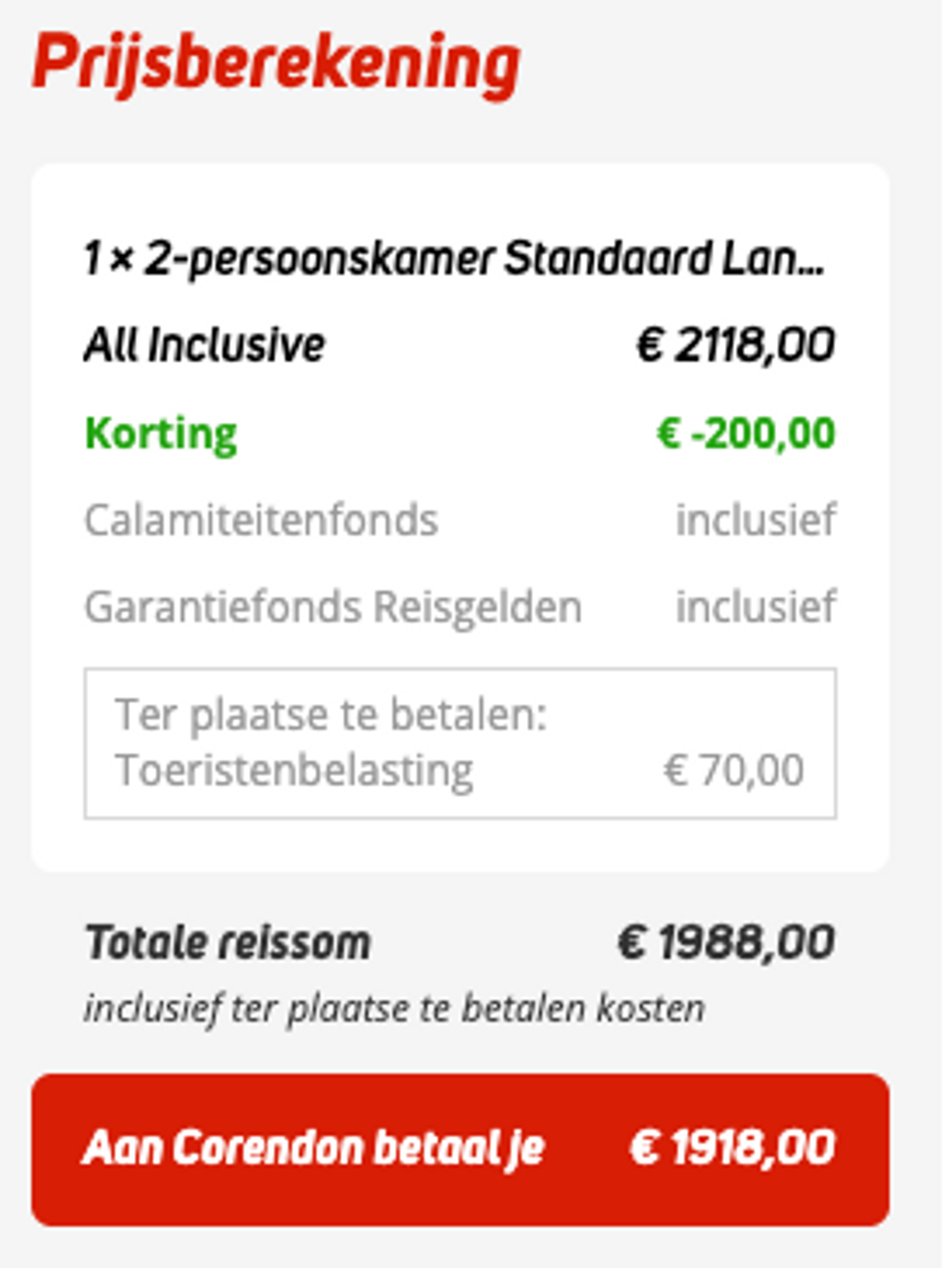 Boekingsvoorbeeld