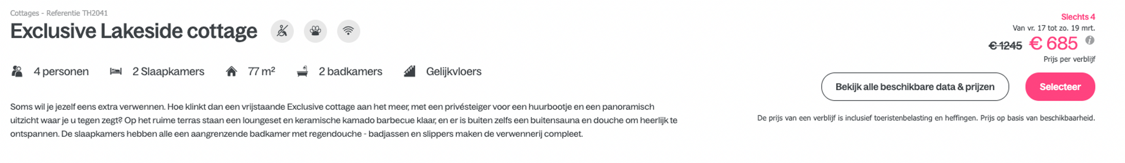 Boekingsvoorbeeld