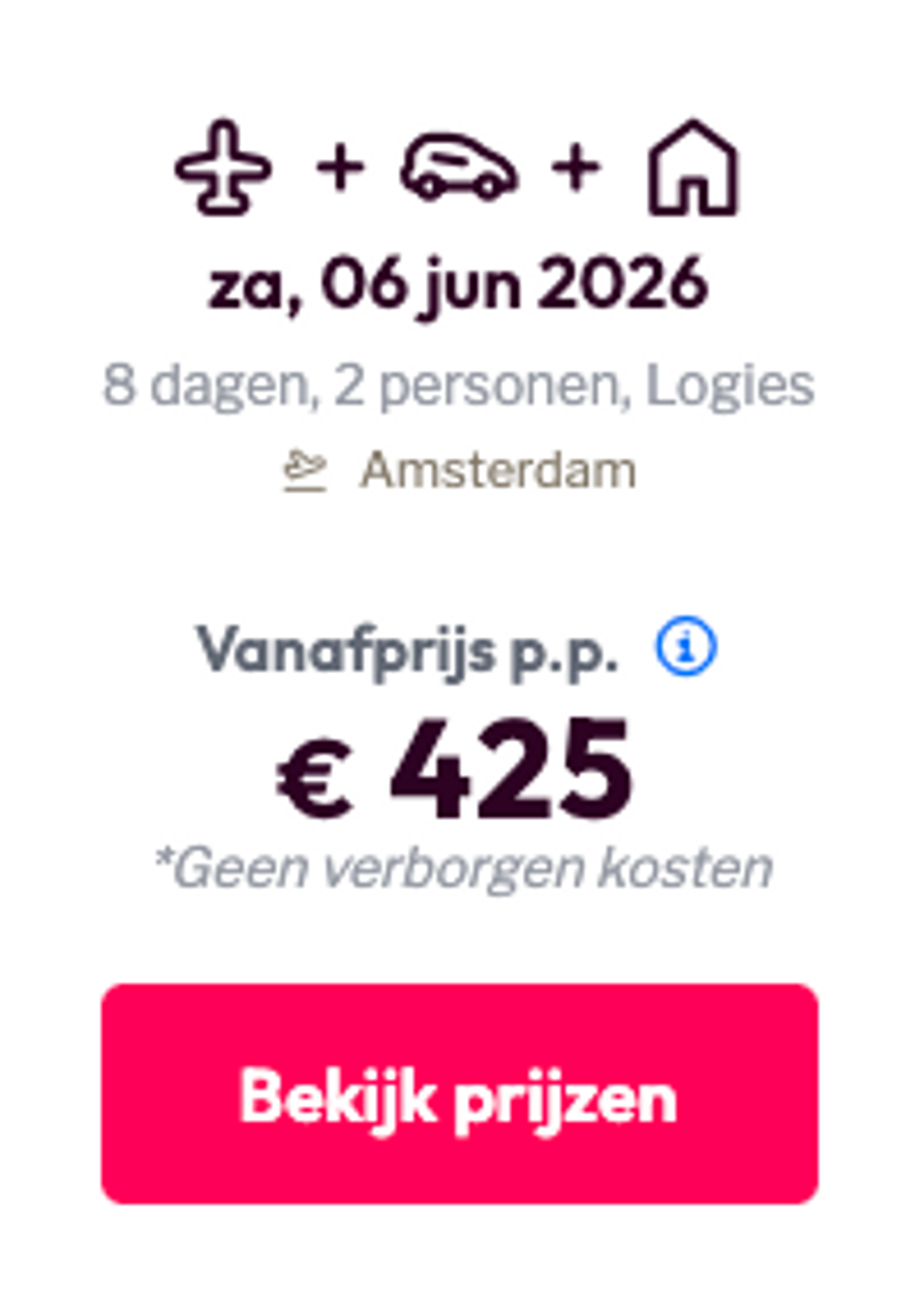 Boekingsvoorbeeld