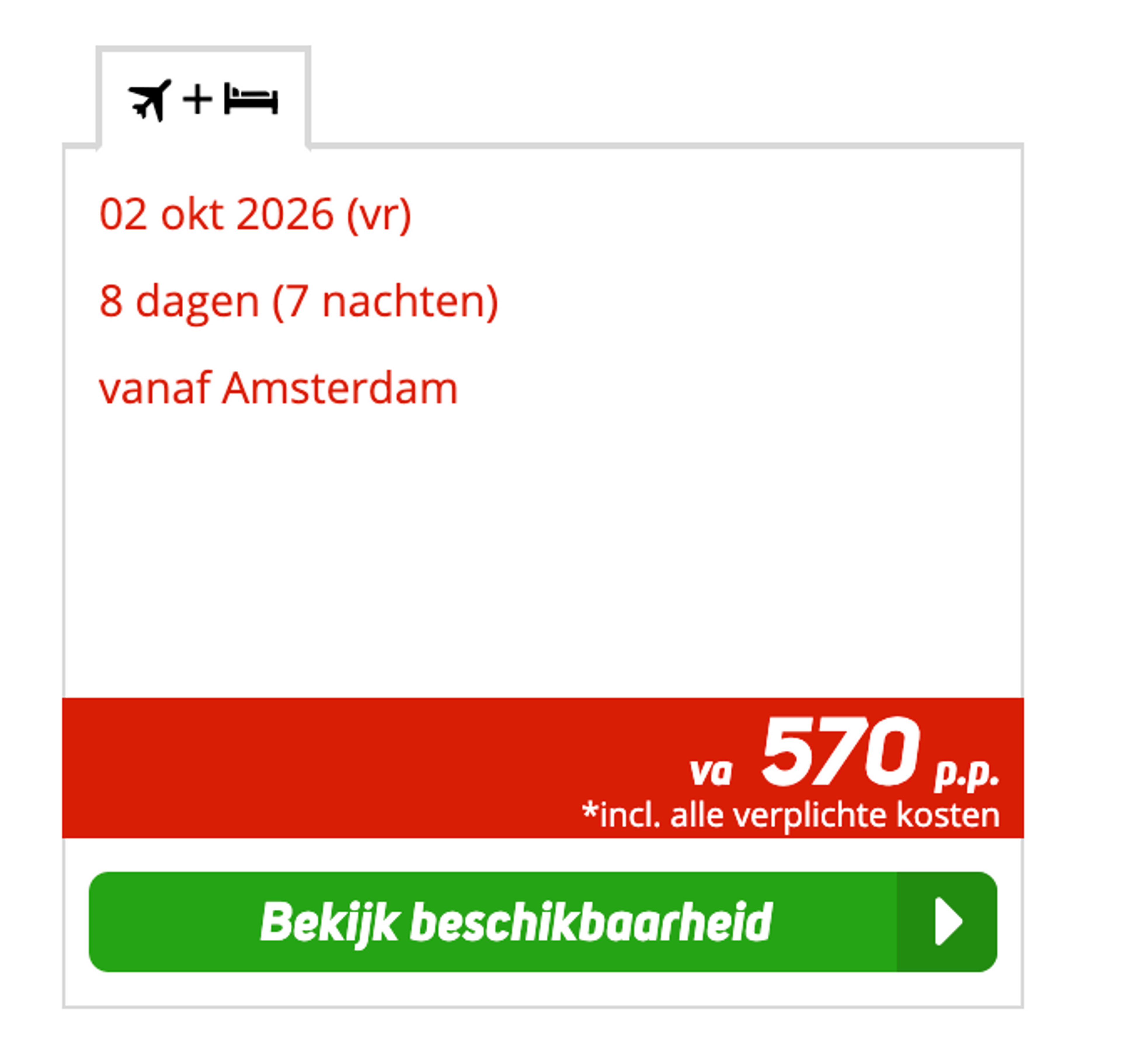 Boekingsvoorbeeld