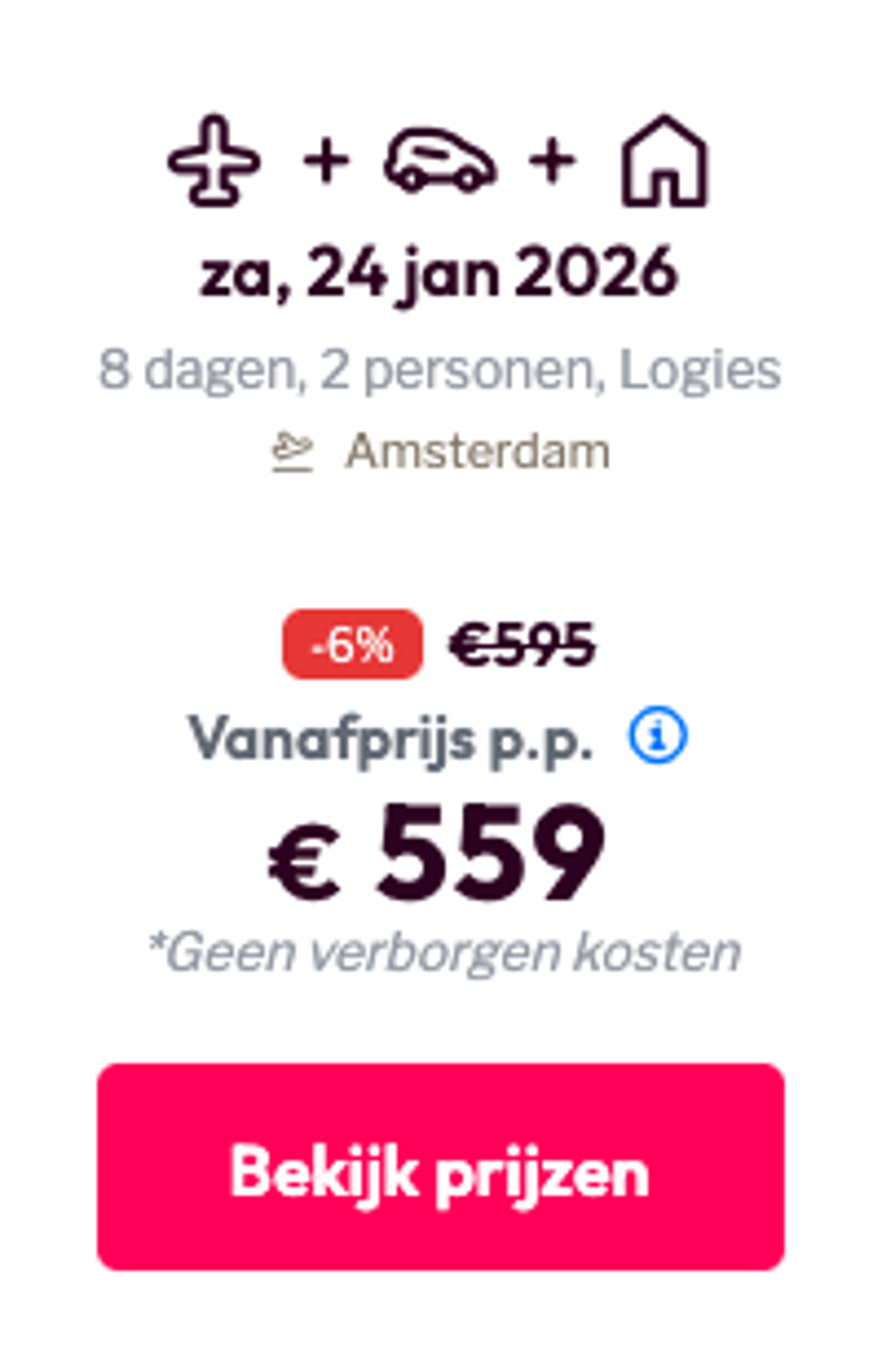 Boekingsvoorbeeld