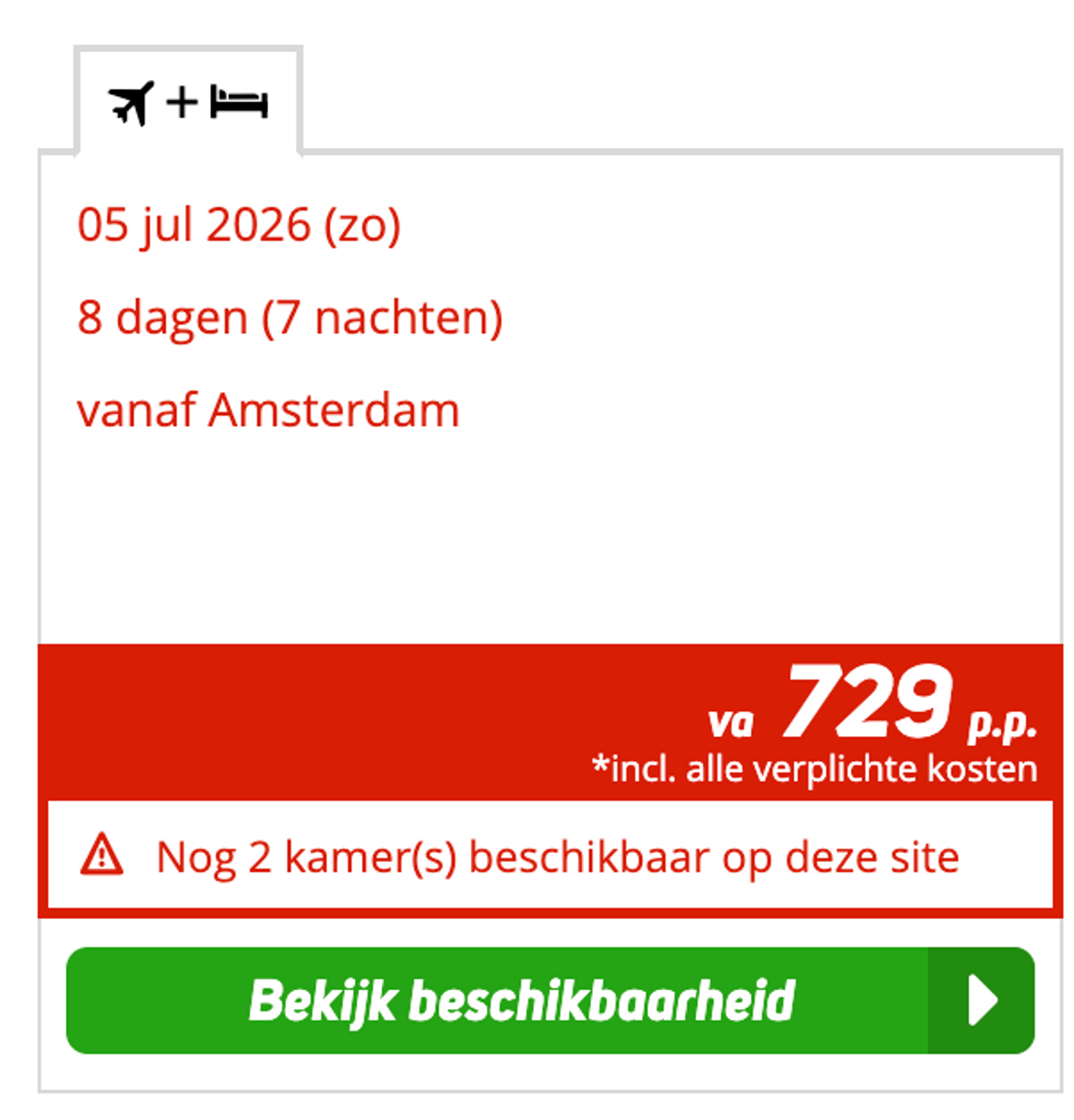 Boekingsvoorbeeld