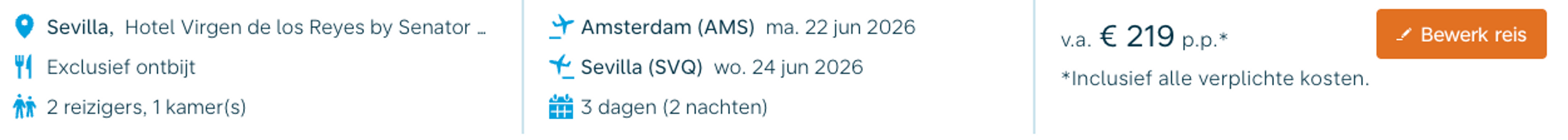 Boekingsvoorbeeld