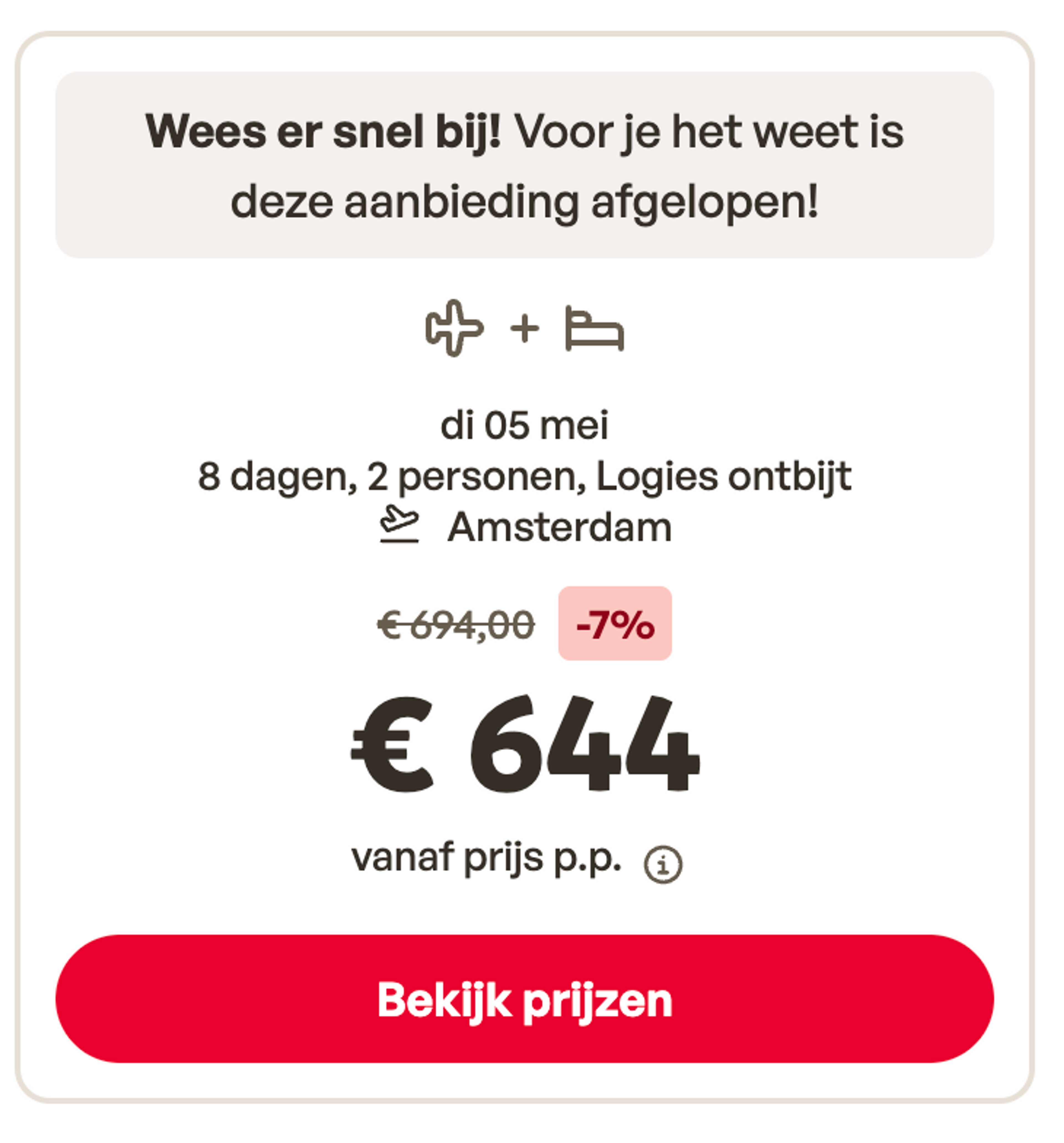 Boekingsvoorbeeld