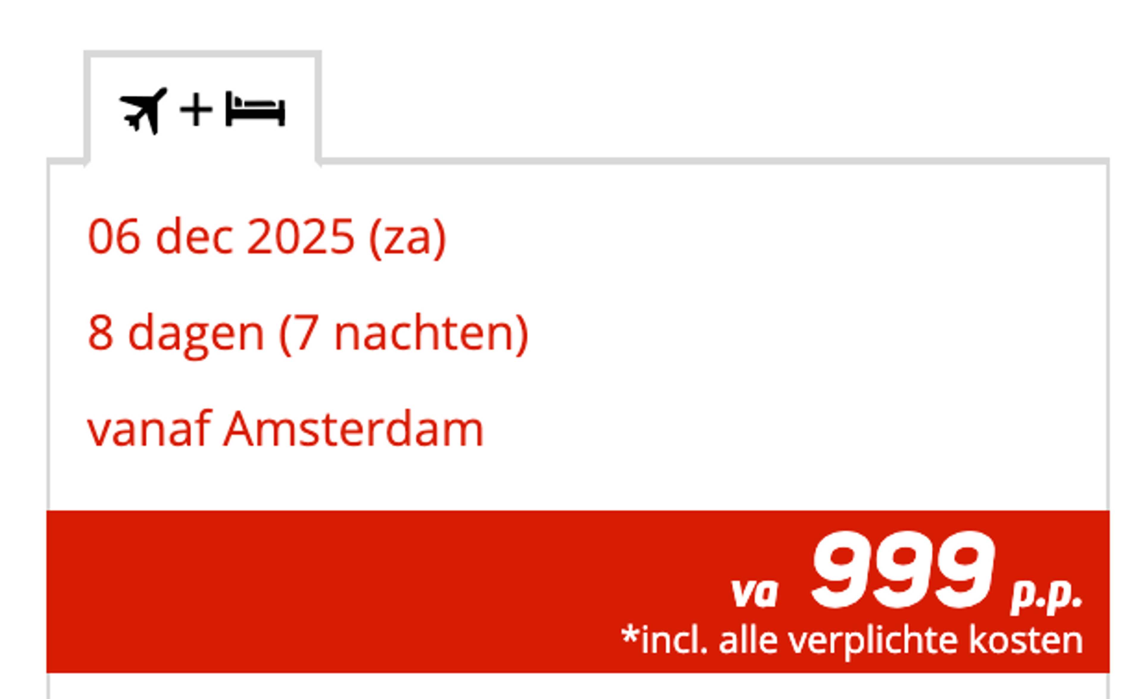 Boekingsvoorbeeld