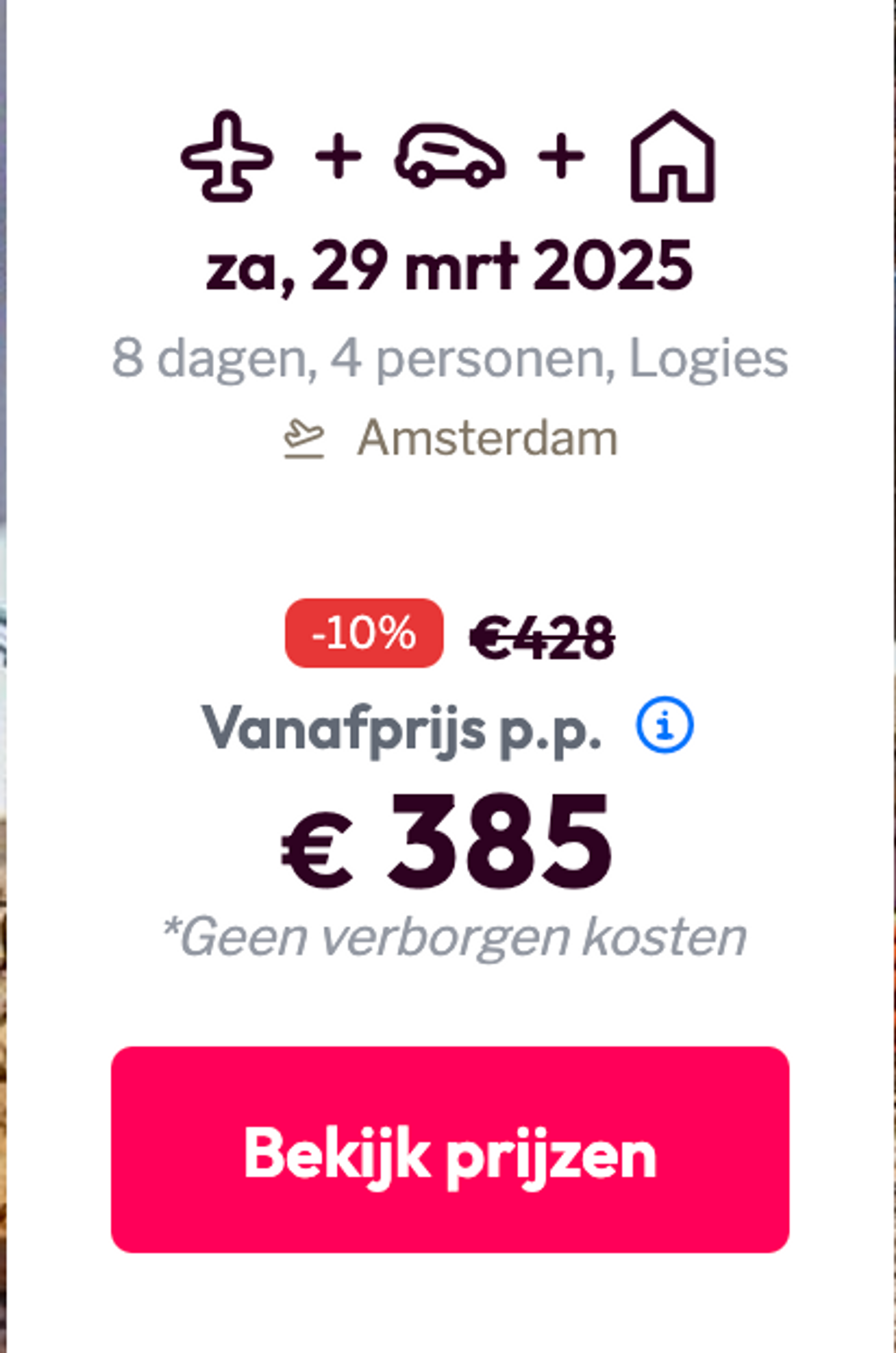 Boekingsvoorbeeld