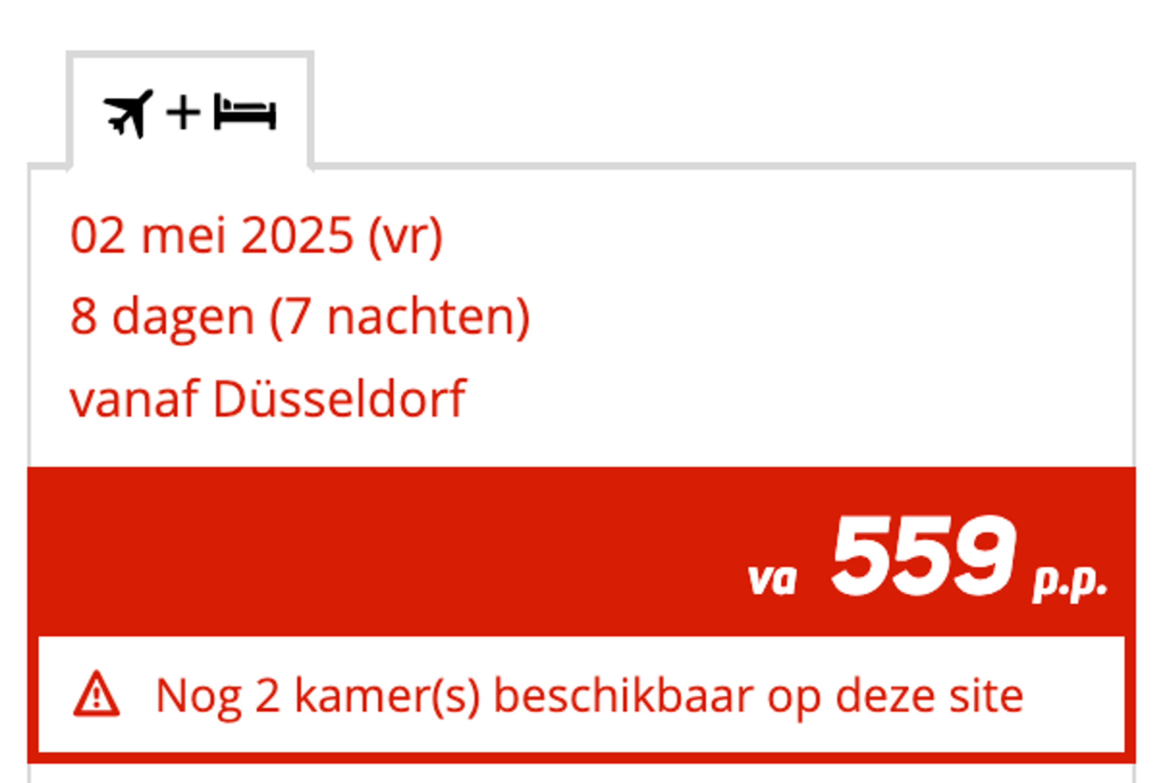 Boekingsvoorbeeld